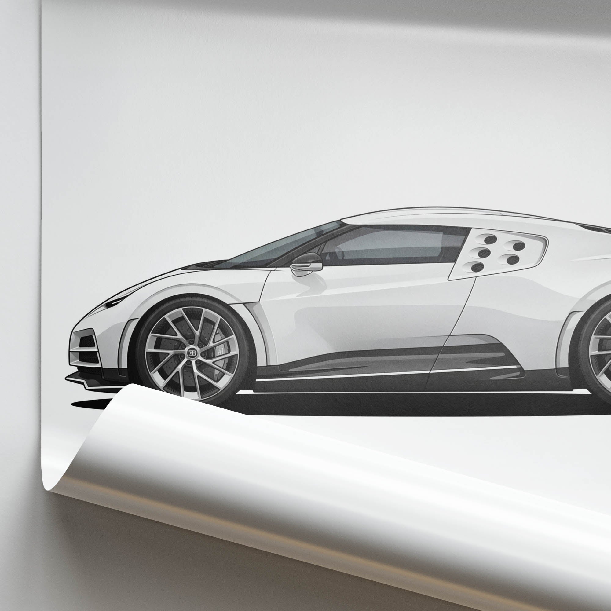 2022 Bugatti Centodieci – Car Print (Side)