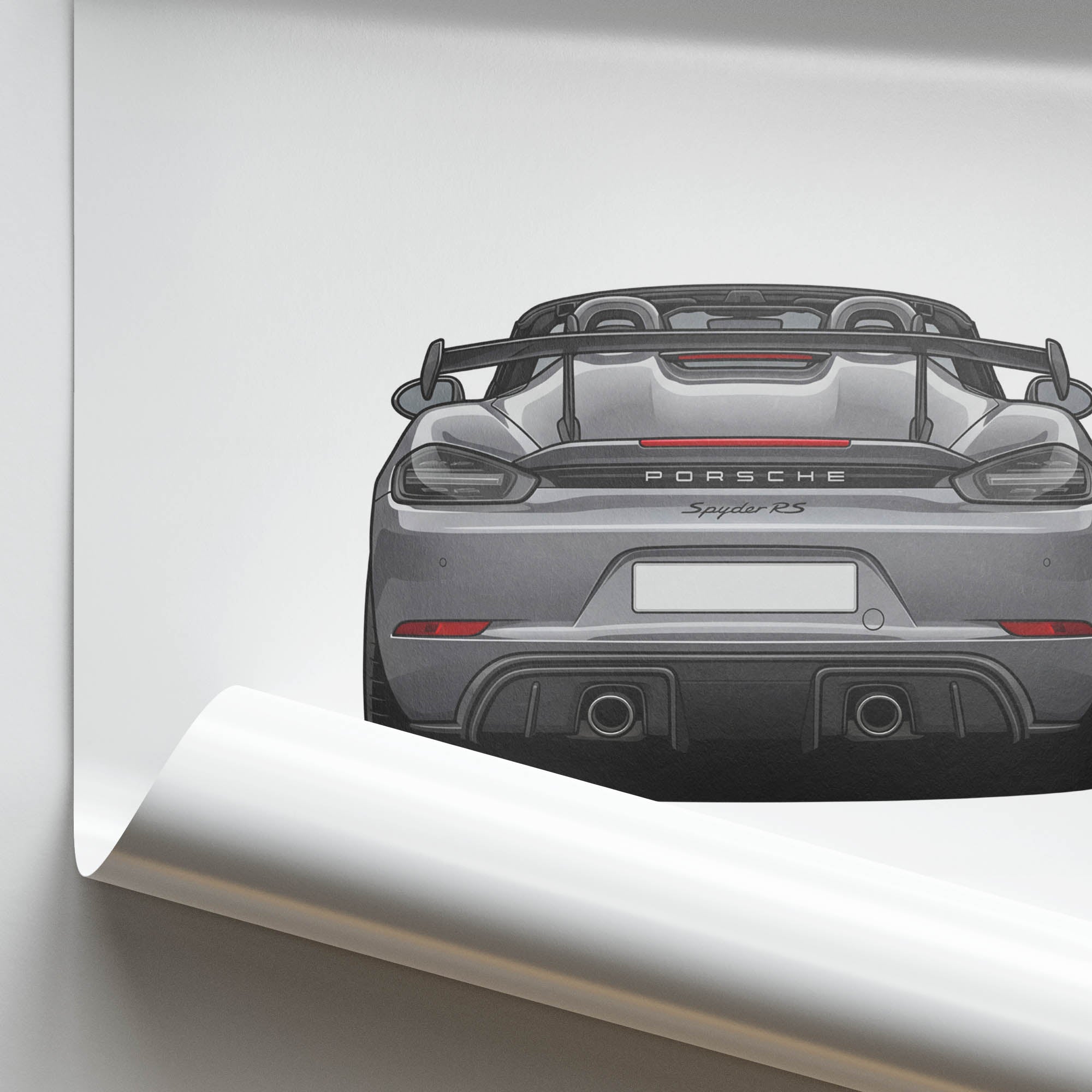 2024 Porsche 718 Spyder RS Vanadium – Car Print