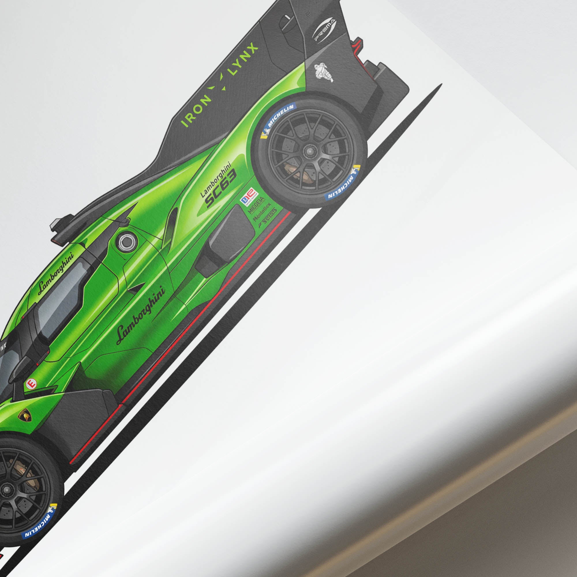 2025 Lamborghini SC63 Iron Lynx Hypercar – Car Print