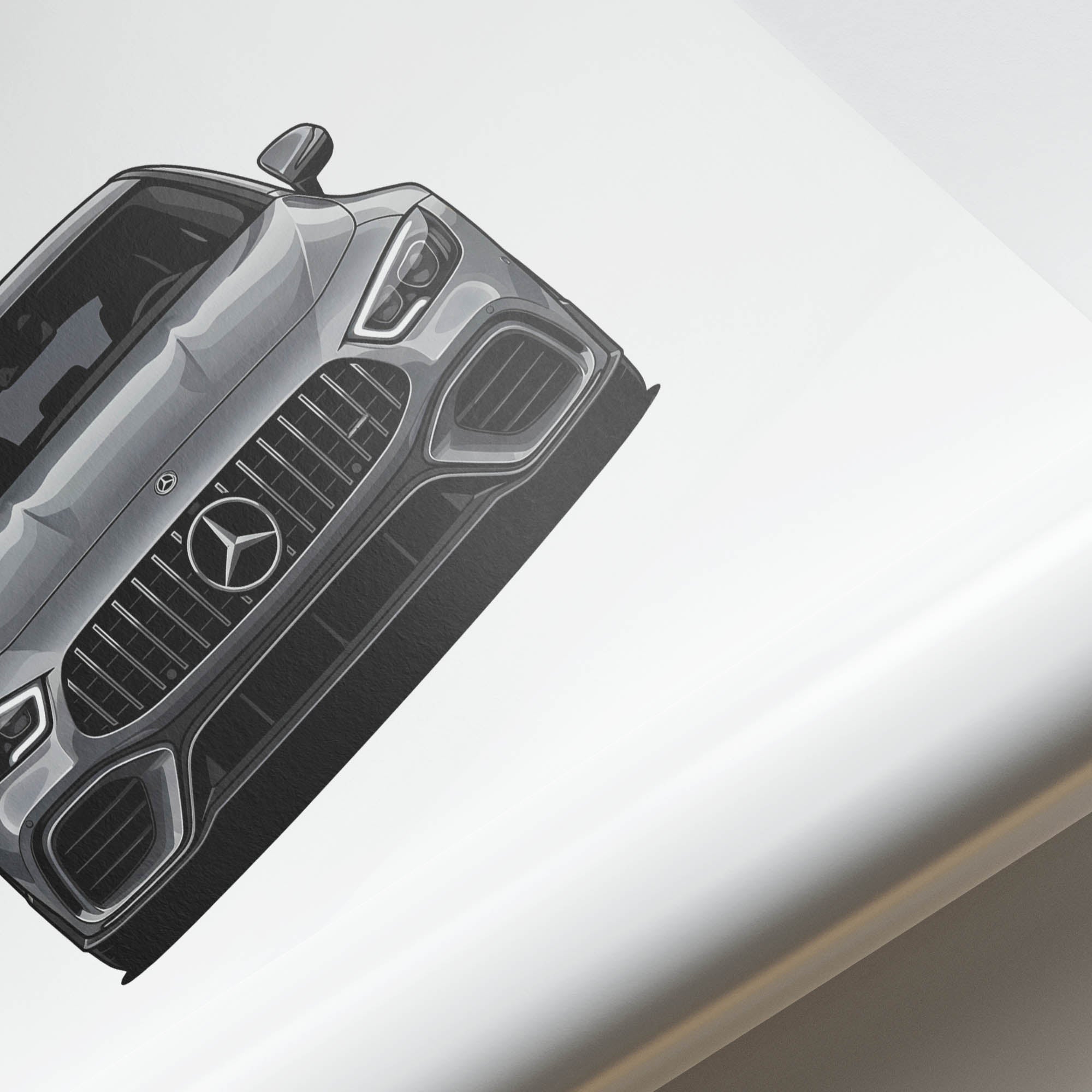 2024 Mercedes AMG GT 63 Coupe C192 Alpine – Car Print