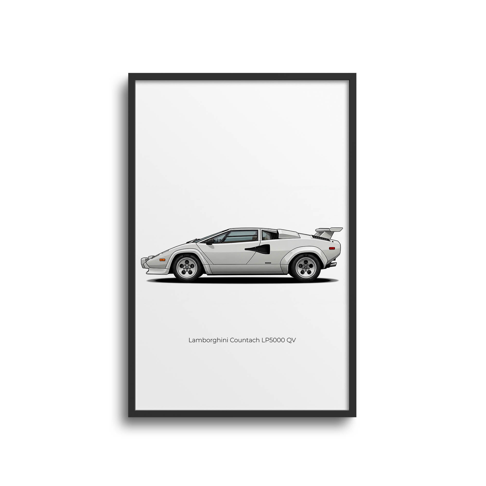 1988 Lamborghini Countach LP5000 Qv – Car Print (Side)
