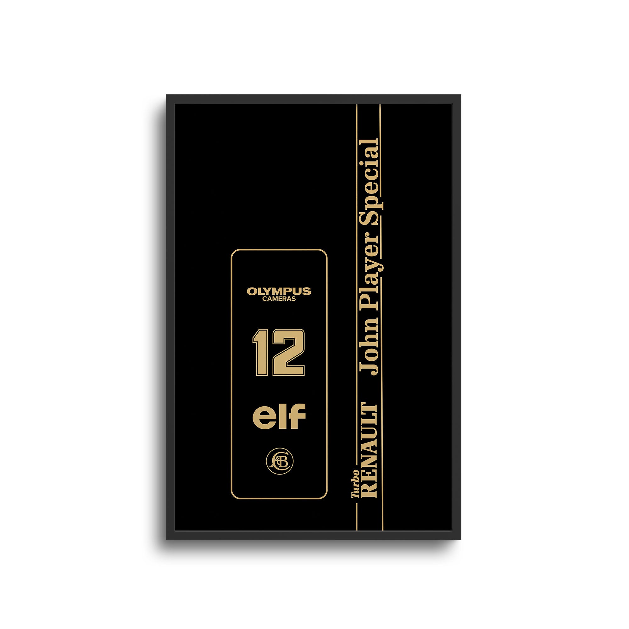 Lotus Senna F1 Poster – Ayrton Senna Lotus 97T 98T Formula 1 Wall Art