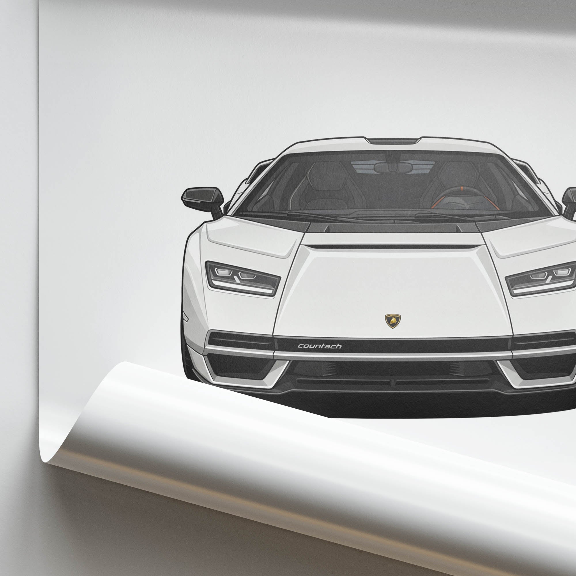 2022 Lamborghini Countach Lpi – Car Print