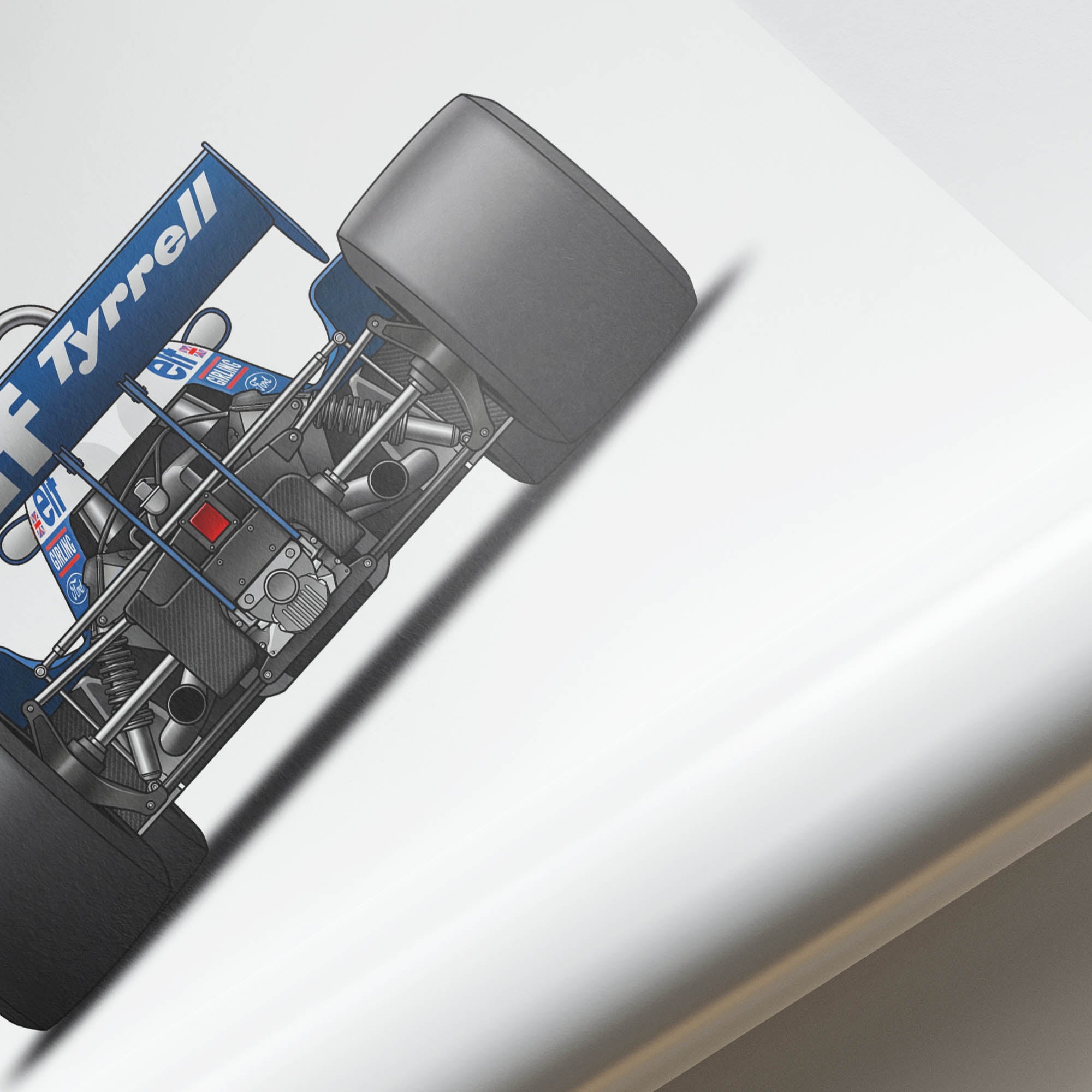 1976 Tyrrell P34 Jody Scheckter Six Wheeler – Car Print