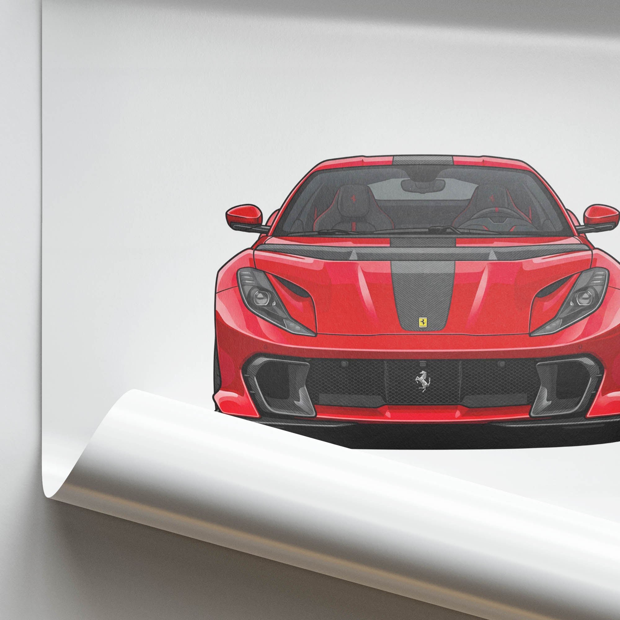 2021 Ferrari 812 Competizione – Car Print