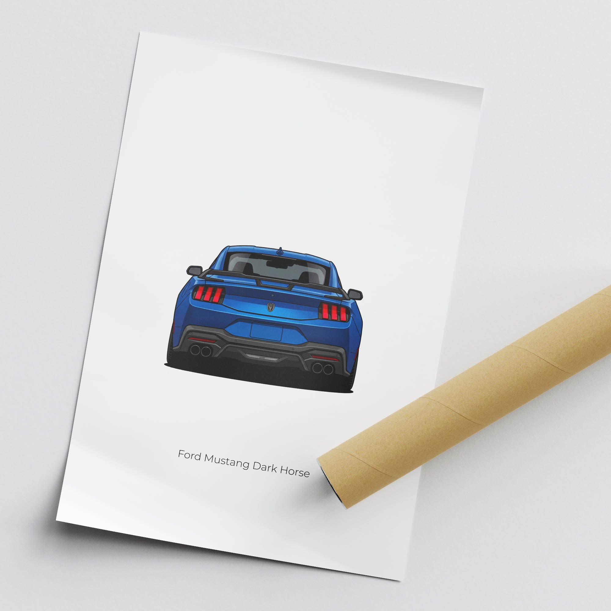 2024 Ford Mustang – Car Print (Back)