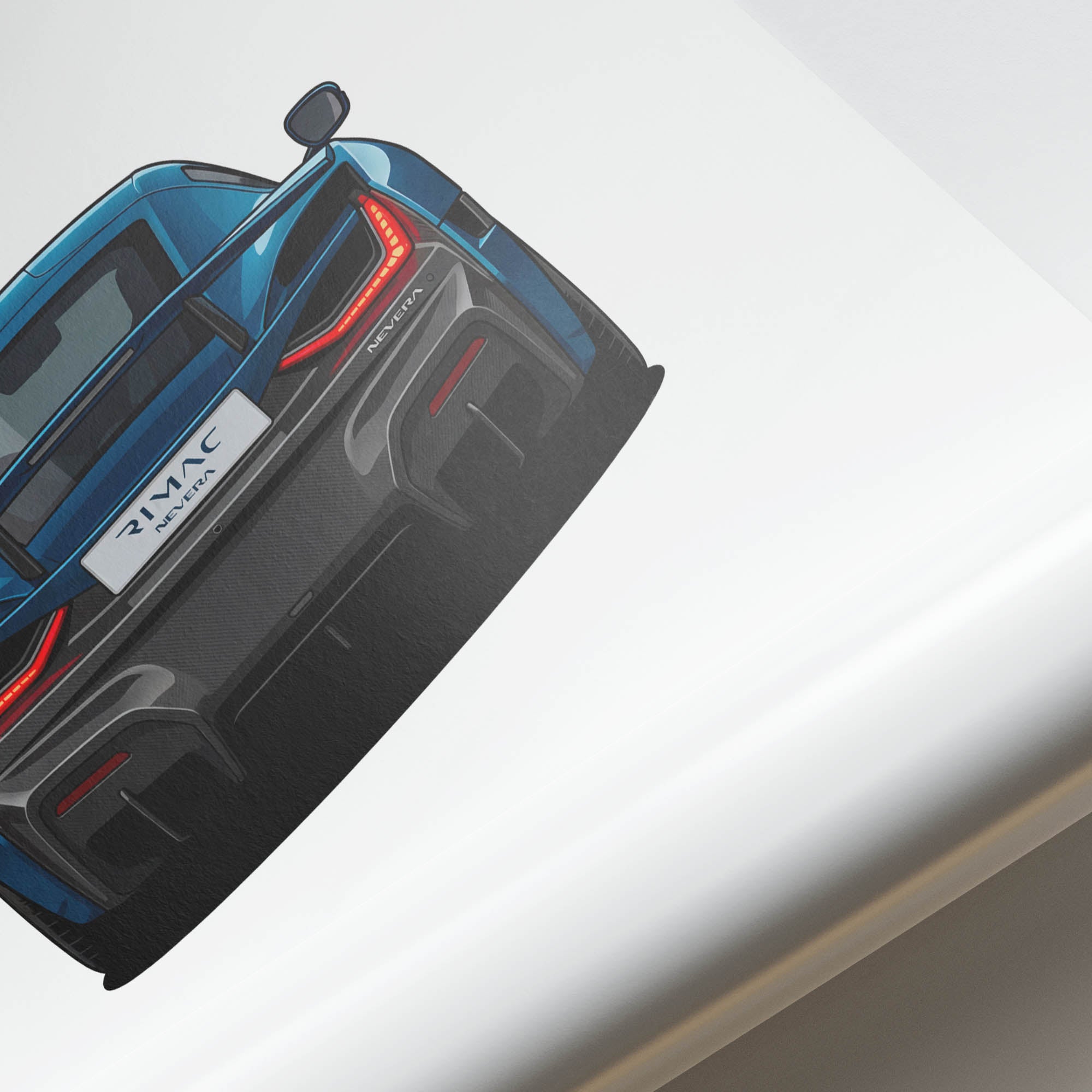 2022 Rimac Nevera – Car Print (Back)