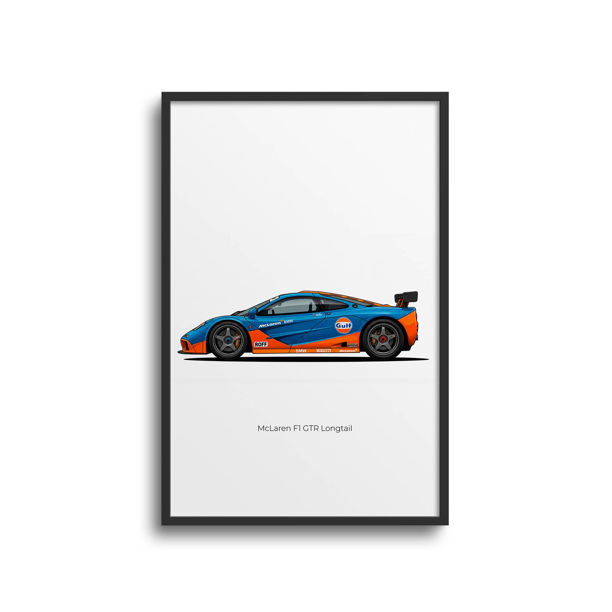1997 McLaren GTR Longtail – Car Print (Side)