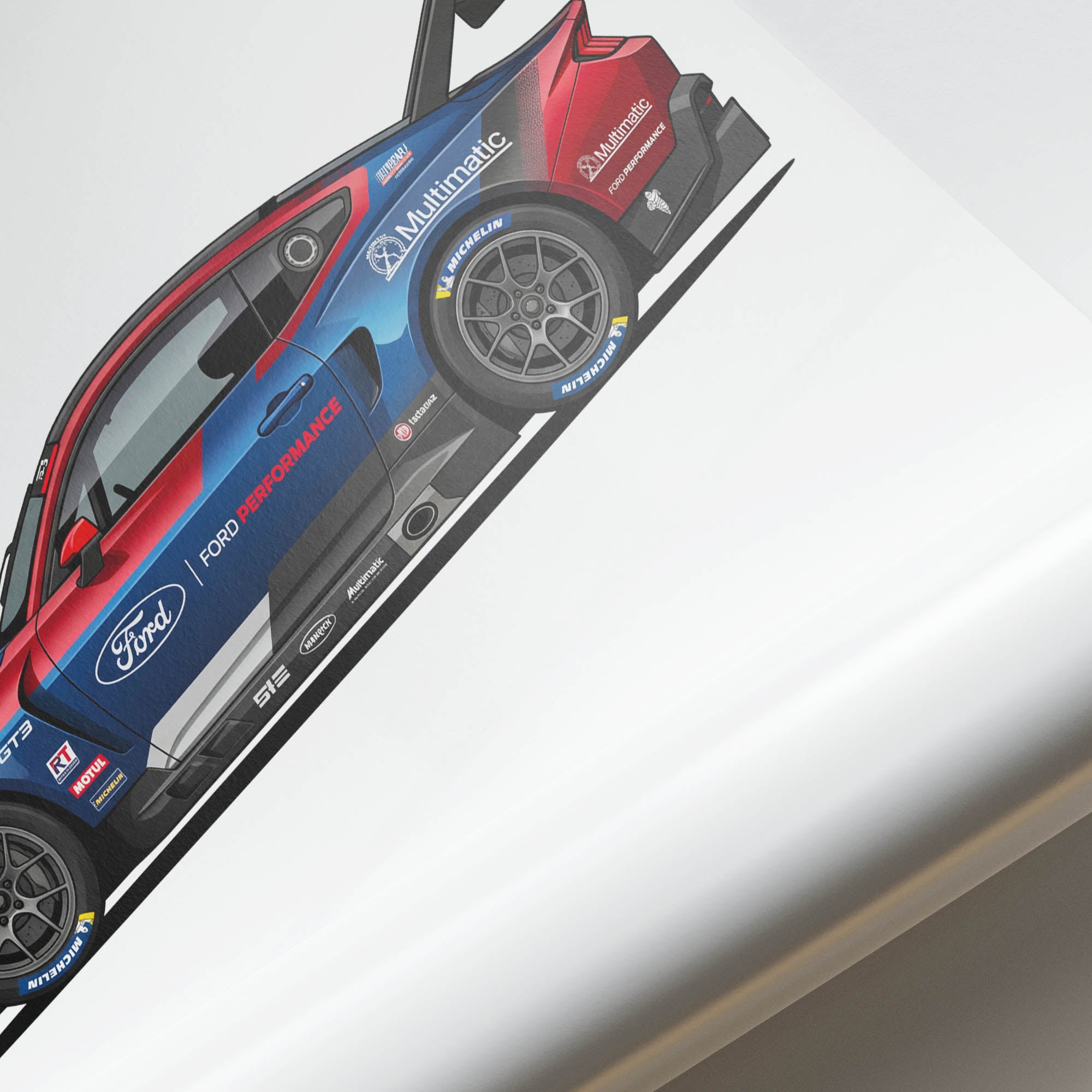 2024 Ford Mustang GT3 Ford Performance – Car Print