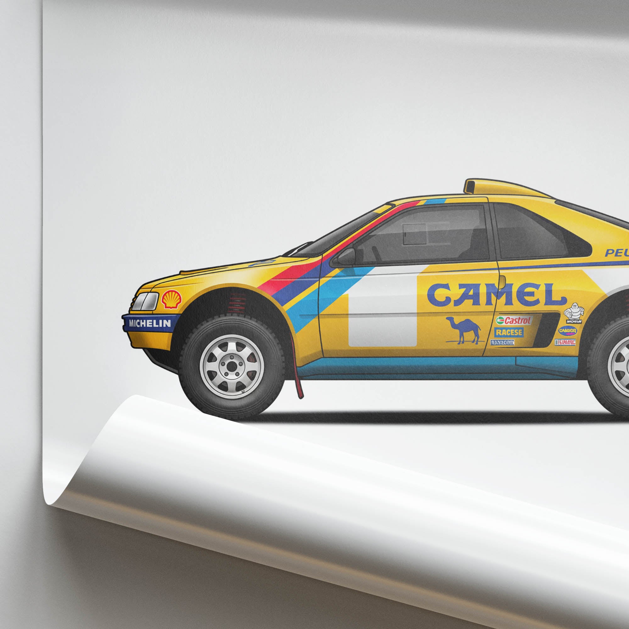 1990 Peugeot 405 T16 Grand – Car Print