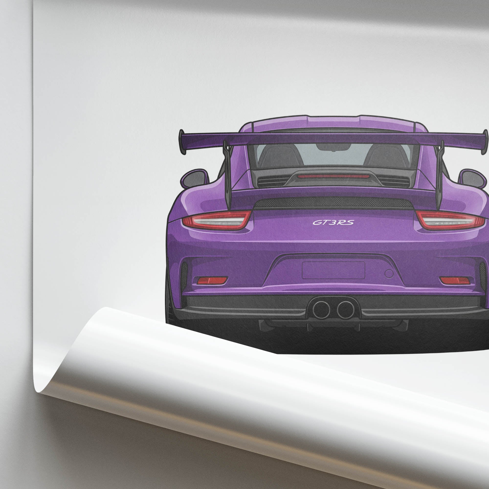 2016 Porsche 911 GT3 RS 991 1 Ultraviolet – Car Print