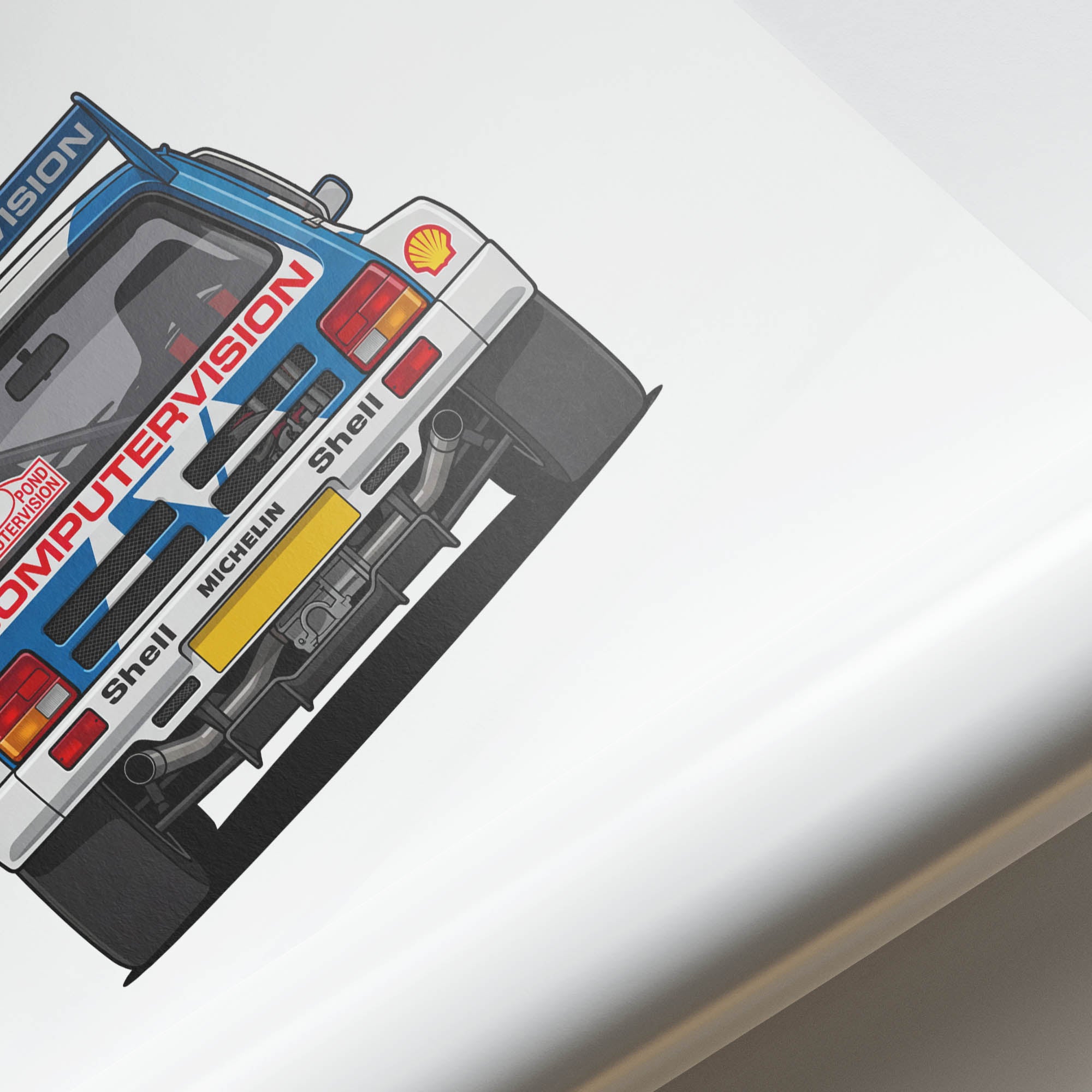 Mg Metro 6R4 Poster - 1986 Rally Tony Pond Artwork | Limited Edition Print