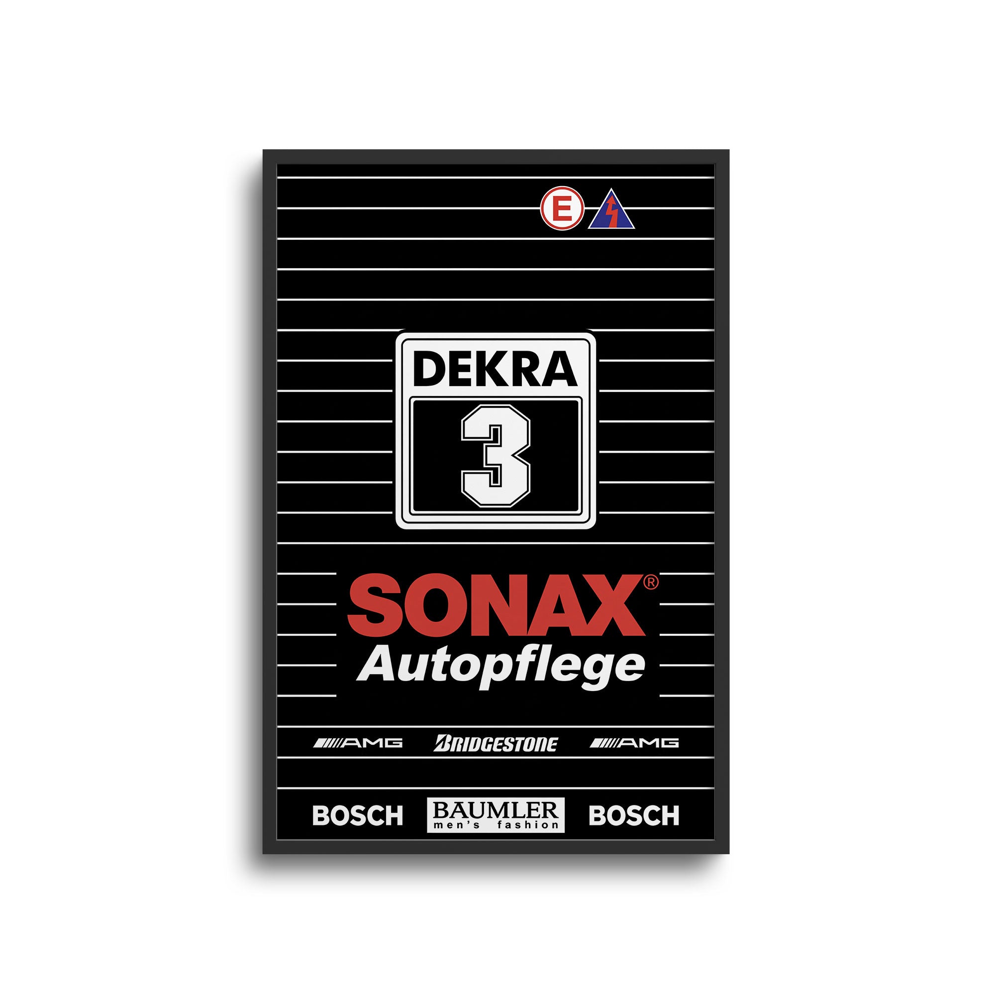 190E Evo II Poster – 1992 DTM Racing Champion Vintage Motorsport Wall Art