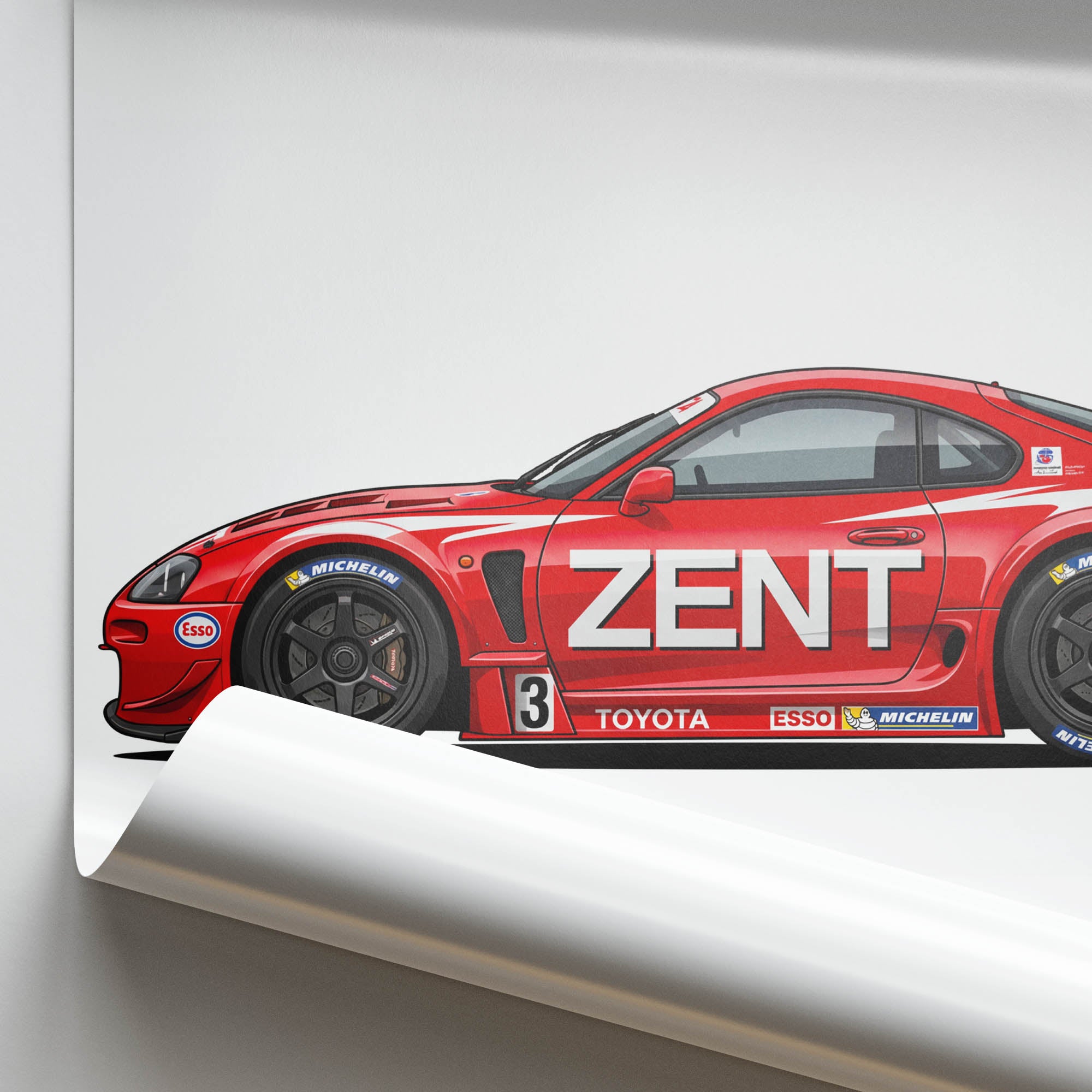 1999 Toyota GT One TS020 Zent – Car Print