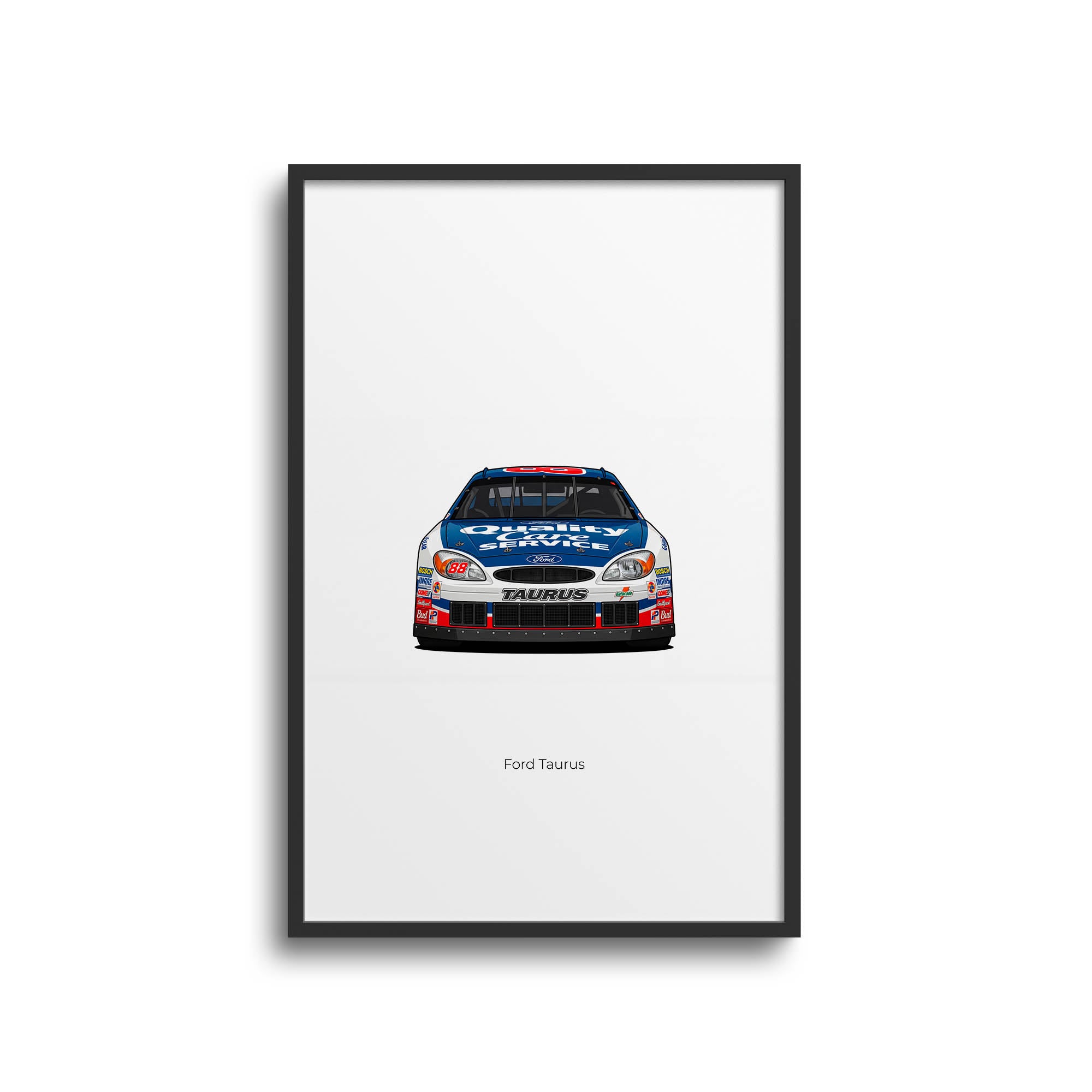 1999 Ford Taurus Dale Jarrett Quality Care – Car Print