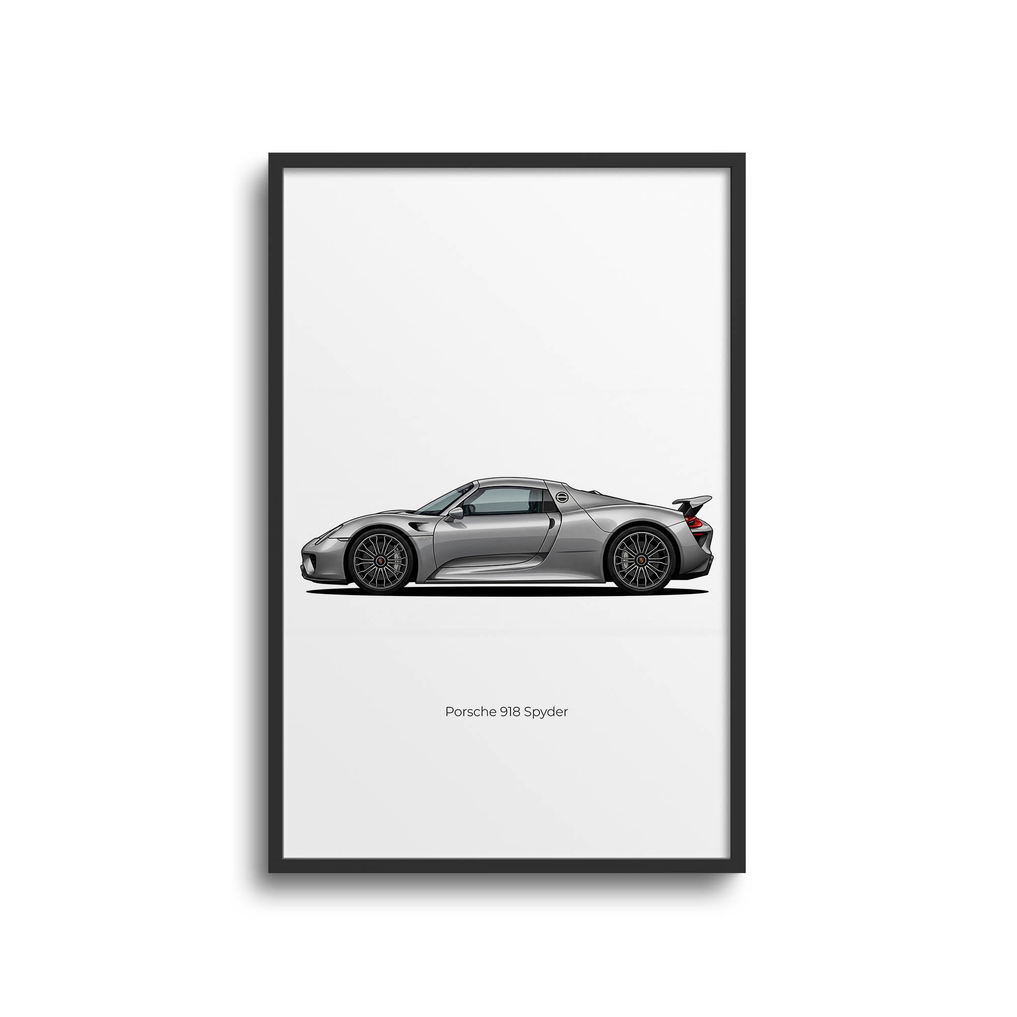 2013 Porsche 918 Spyder Liquid – Car Print (Side)