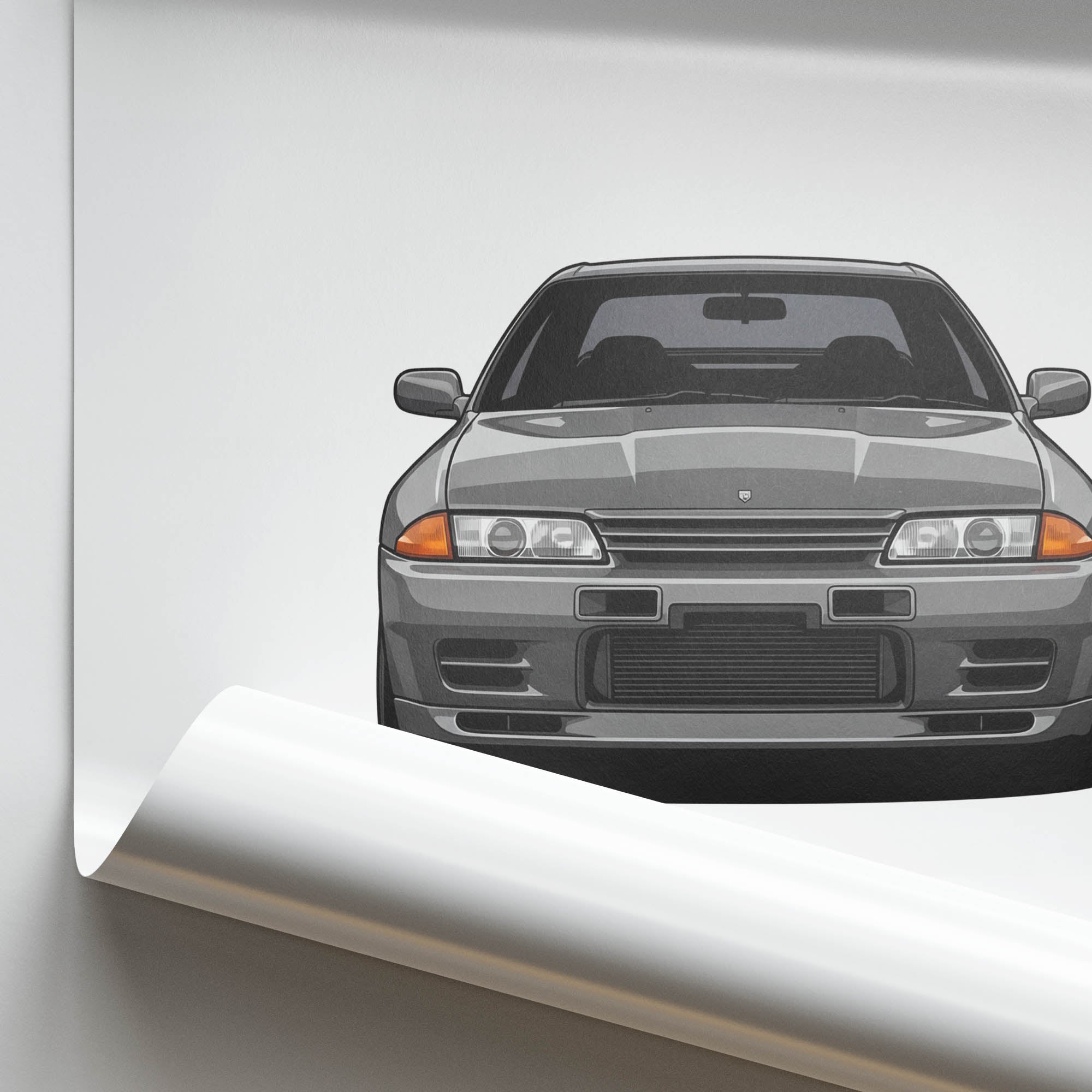 1989 Nissan Skyline GT R R32 Gun – Car Print