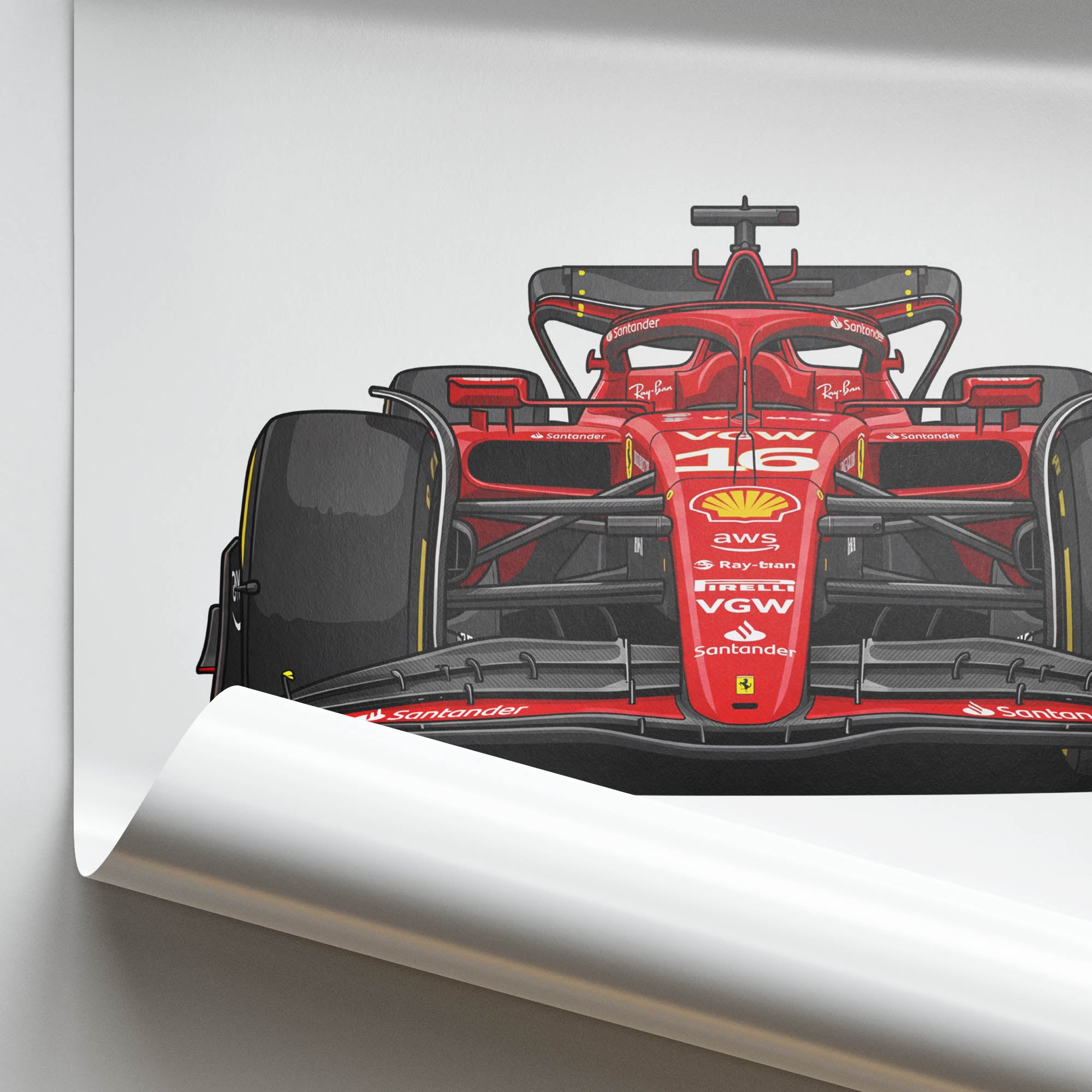 2024 Ferrari SF 24 Charles Leclerc – Car Print