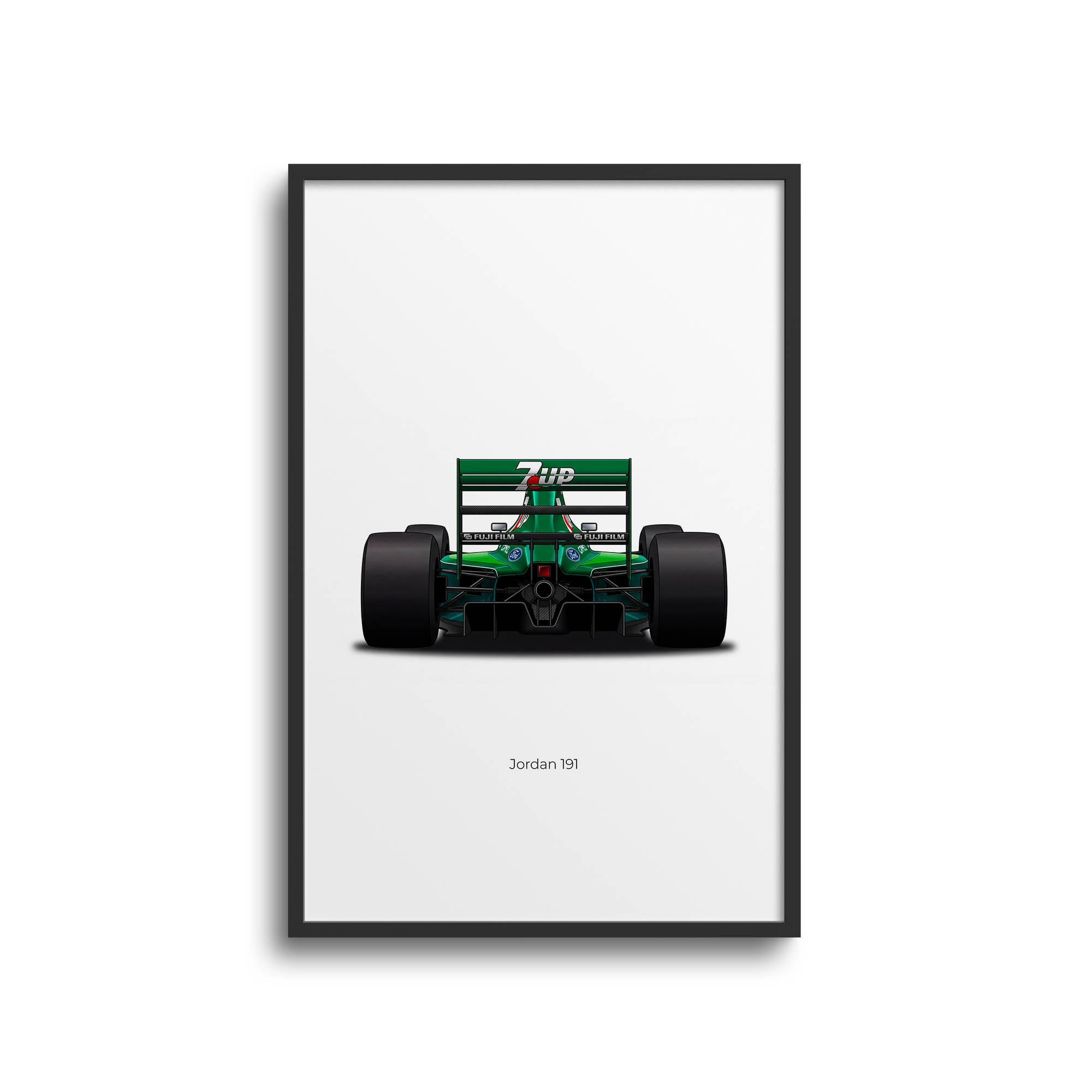 1991 Jordan 191 Bertrand Gachot 7UP – Car Print (Back)