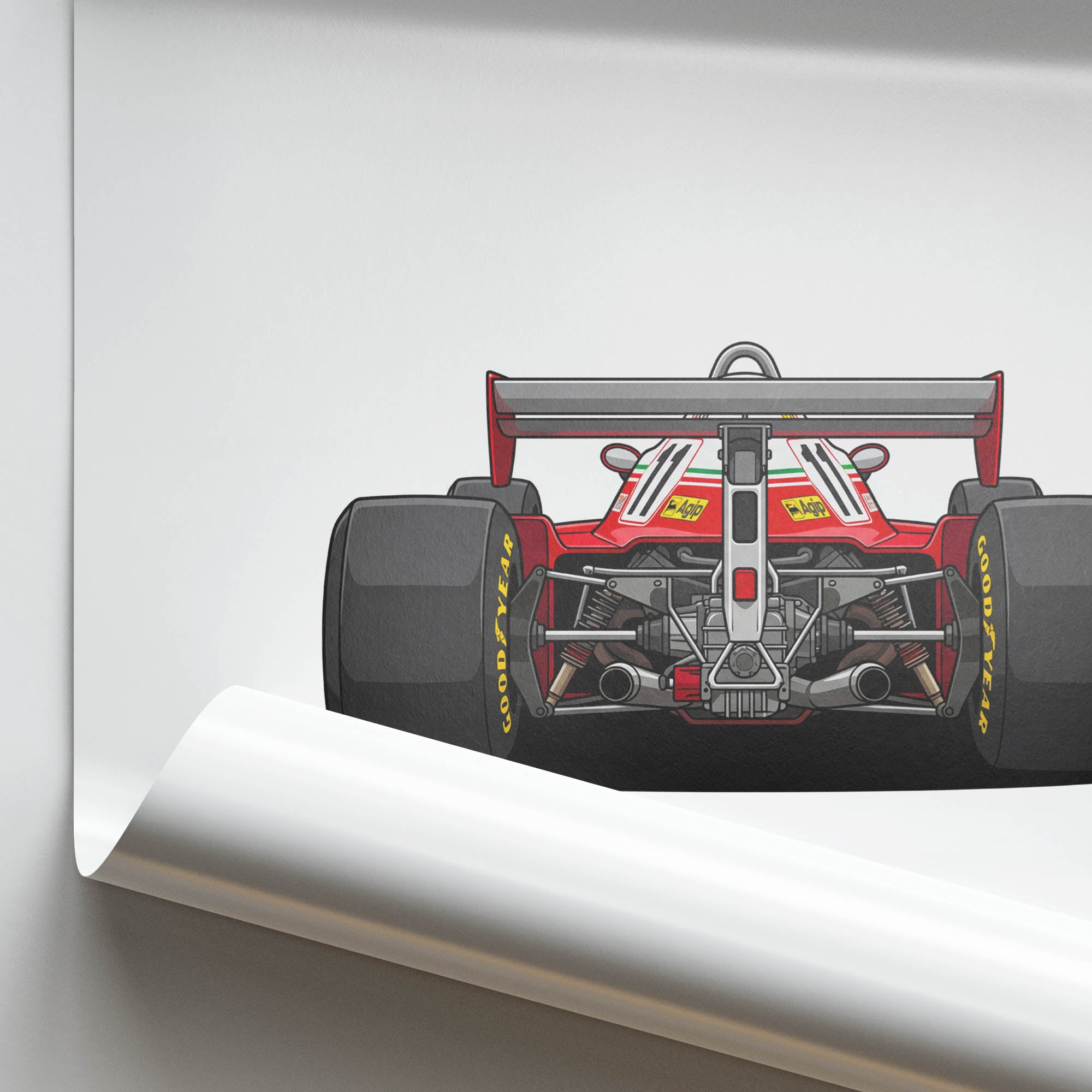 1977 Ferrari 312T2 Niki Lauda – Car Print