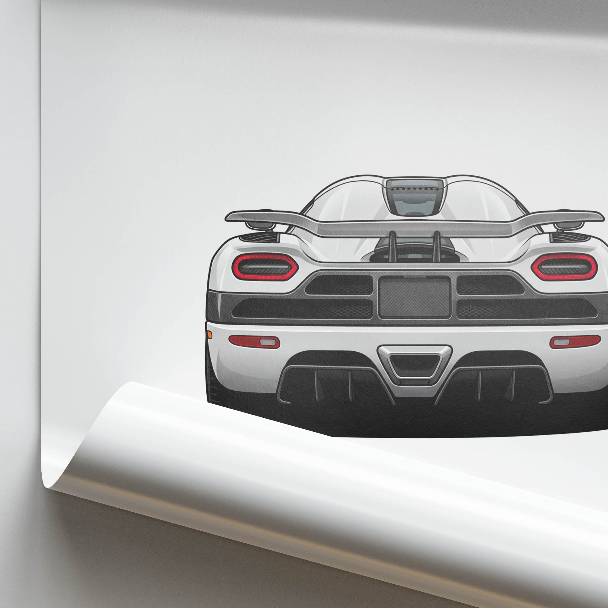2011 Koenigsegg Agera R – Car Print (Back)