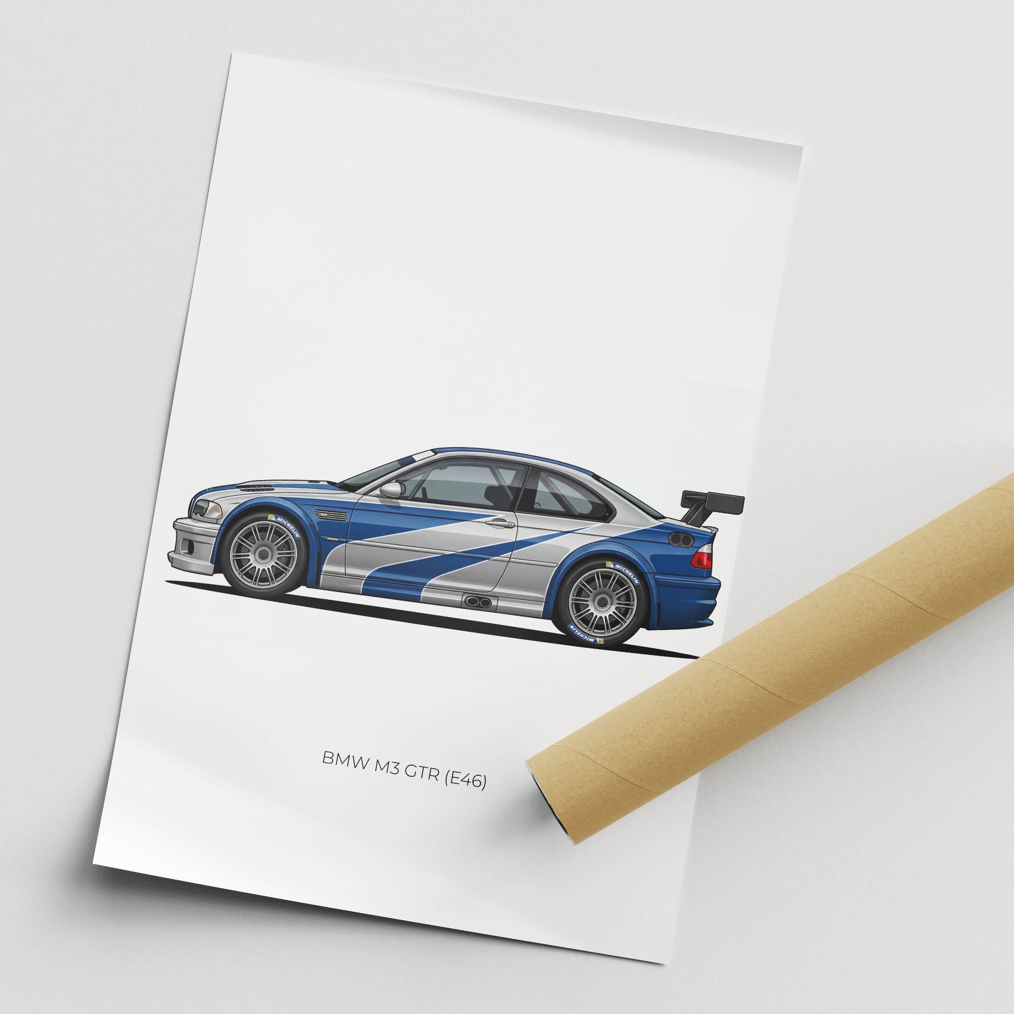 2001 BMW M3 GTR E46 BMW Motorsport – Car Print