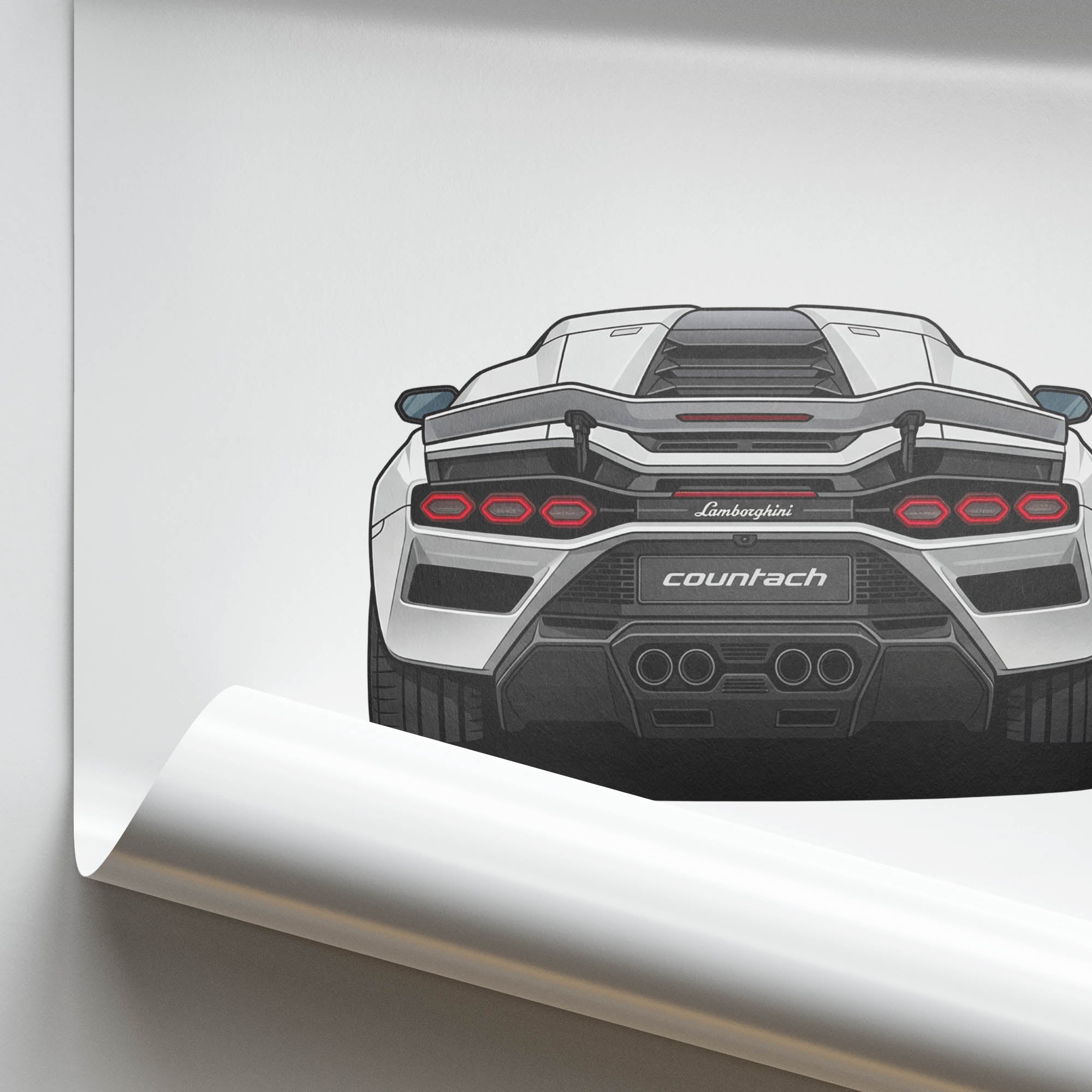 2022 Lamborghini Countach Lpi – Car Print