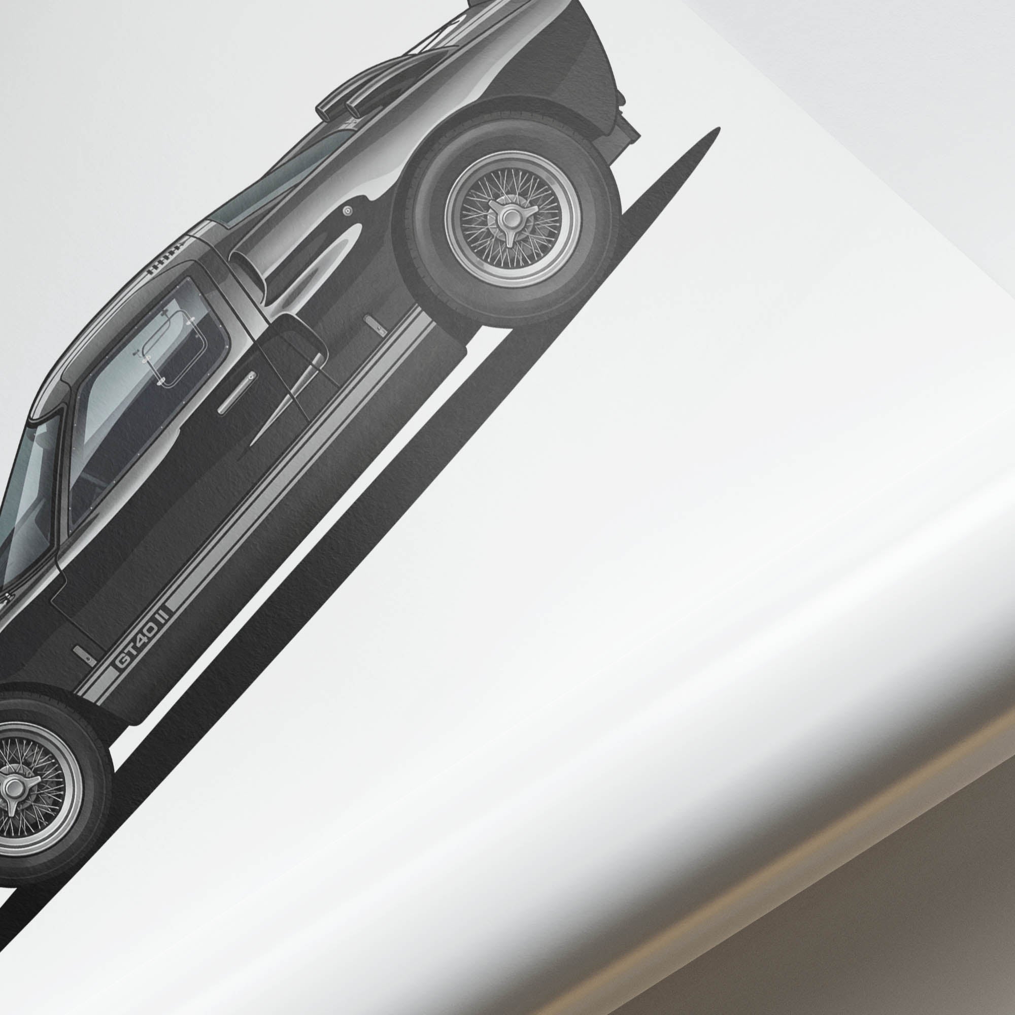 1966 Ford GT40 Mk II – Car Print (Side)