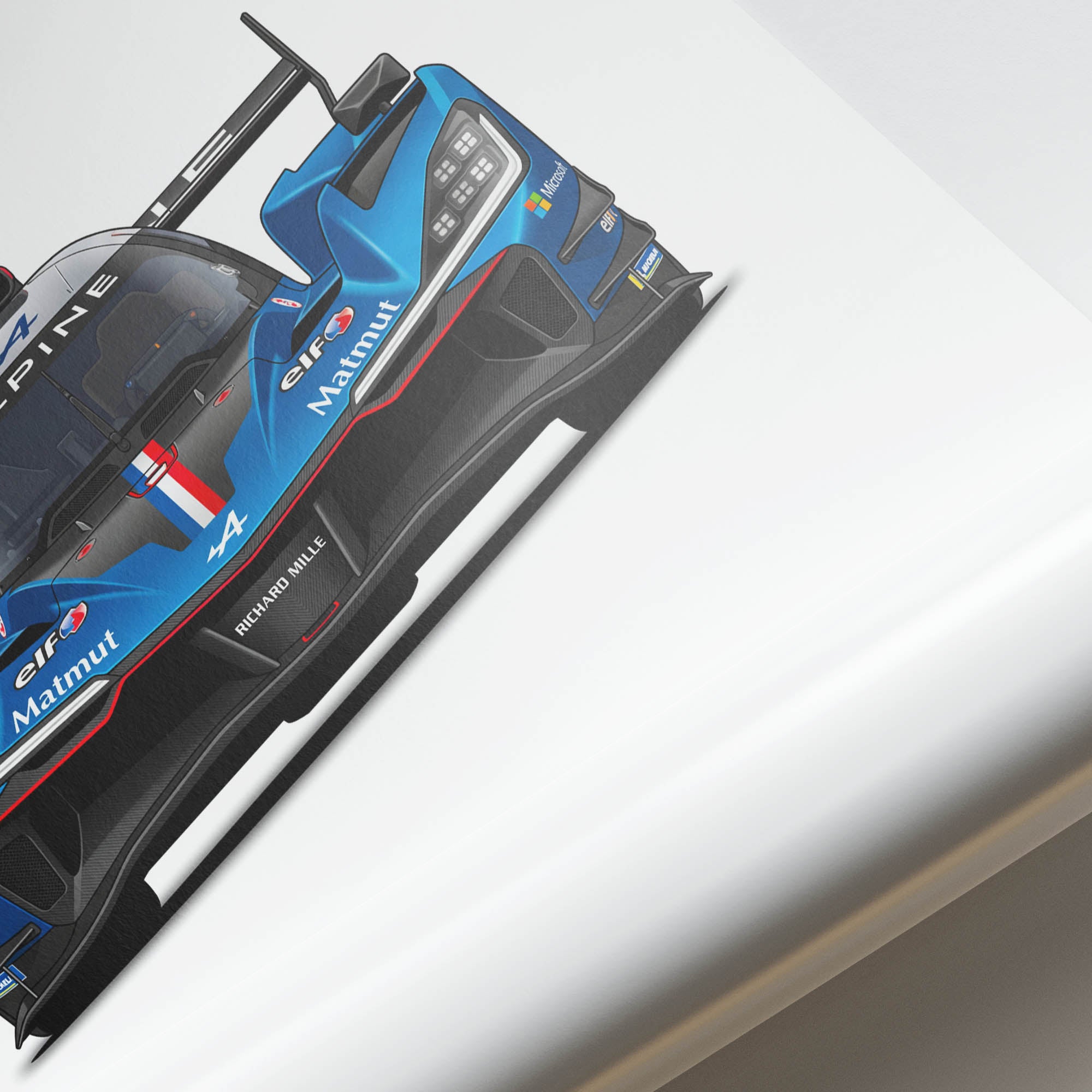 Alpine A424 Poster – 2025 Alpine Endurance Team Blue Livery Racing Art Print