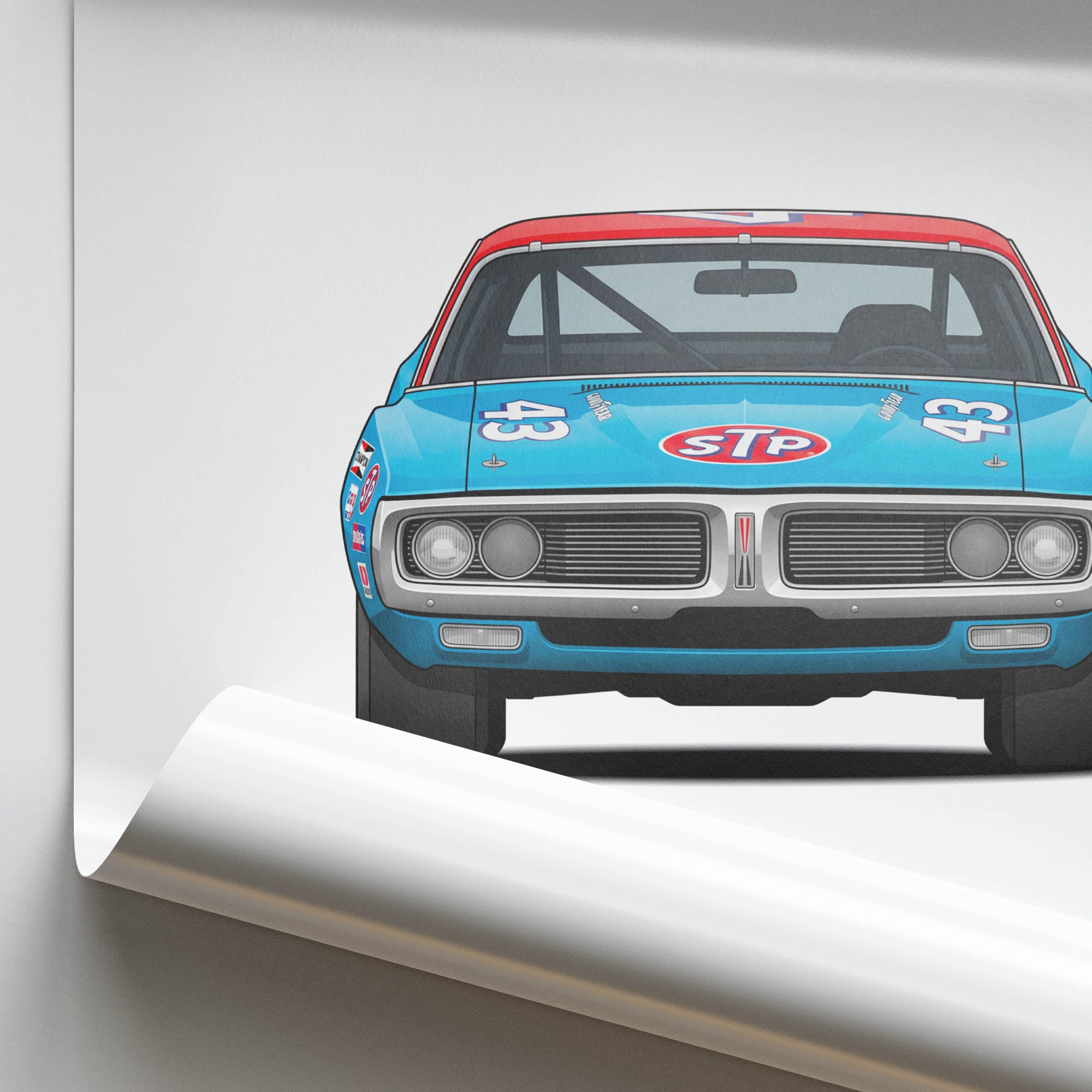 1973 Dodge Charger Richard Petty Stp – Car Print