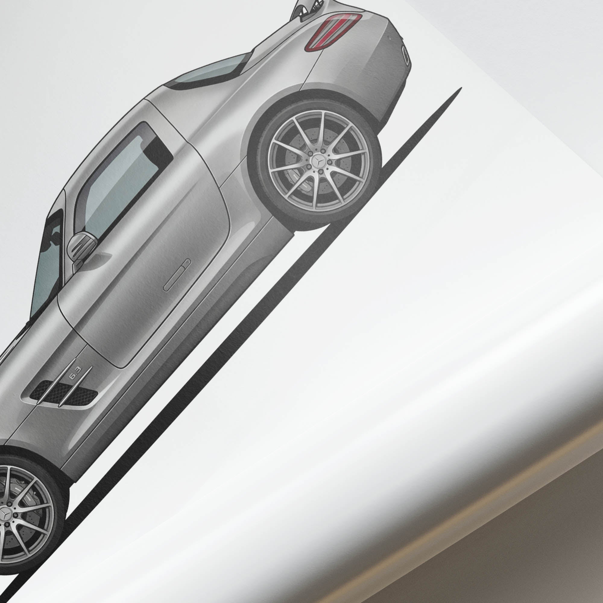 2010 Mercedes-Benz SLS AMG Iridium – Car Print (Side)