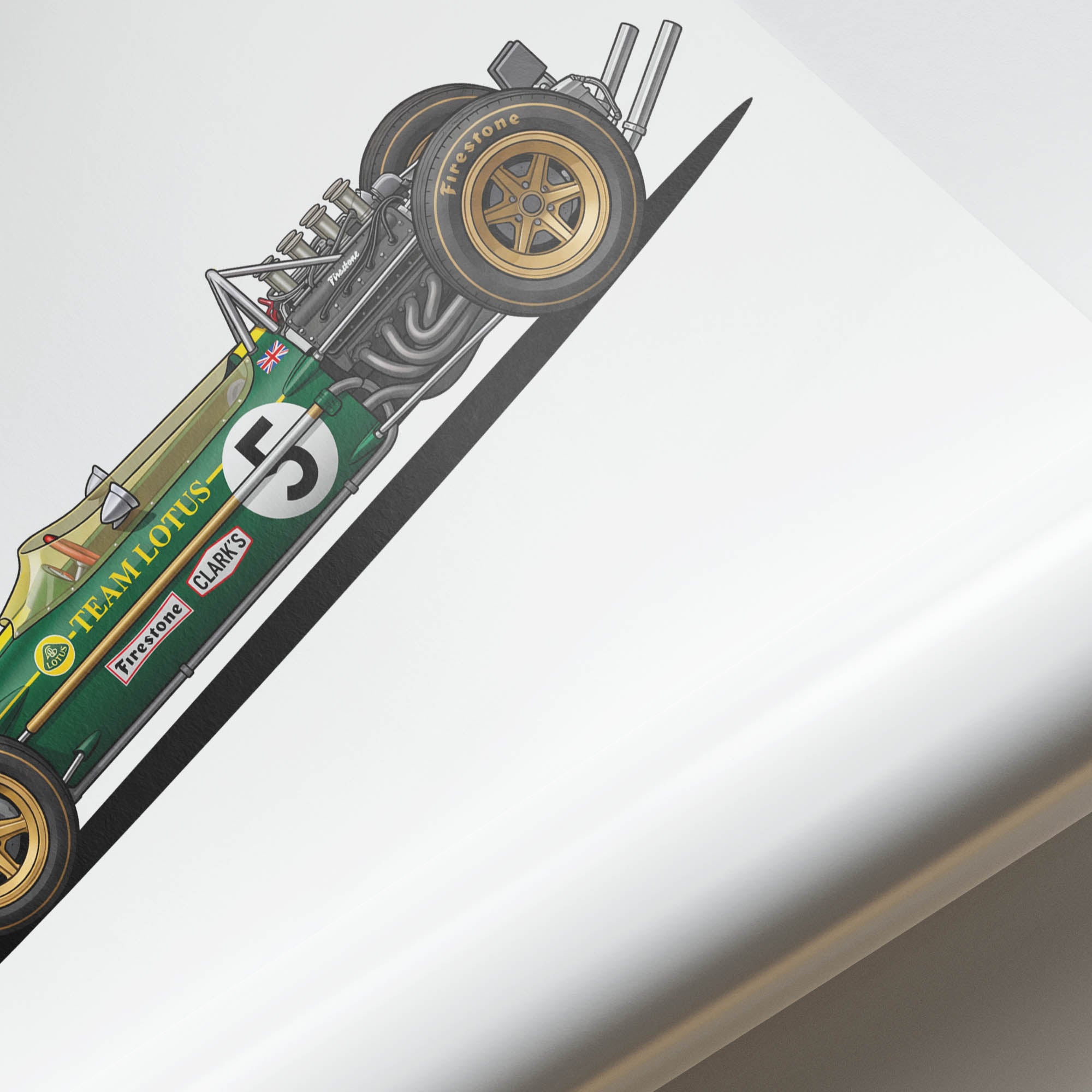 1967 Lotus 49 Jim Clark Team Lotus – Car Print