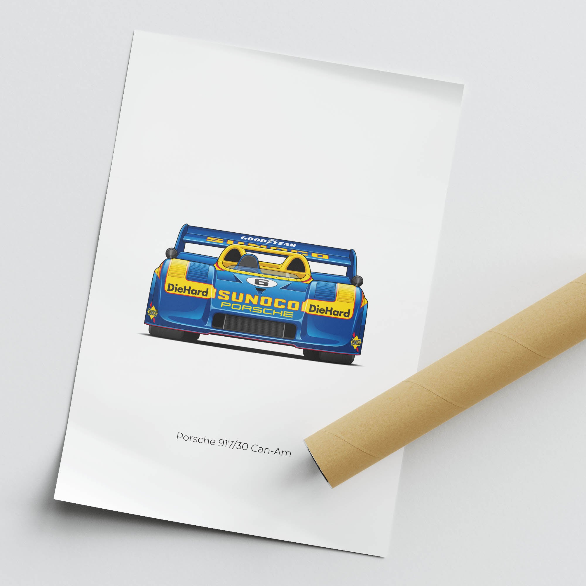 1973 Porsche 917 30 Can Am Sunoco – Car Print