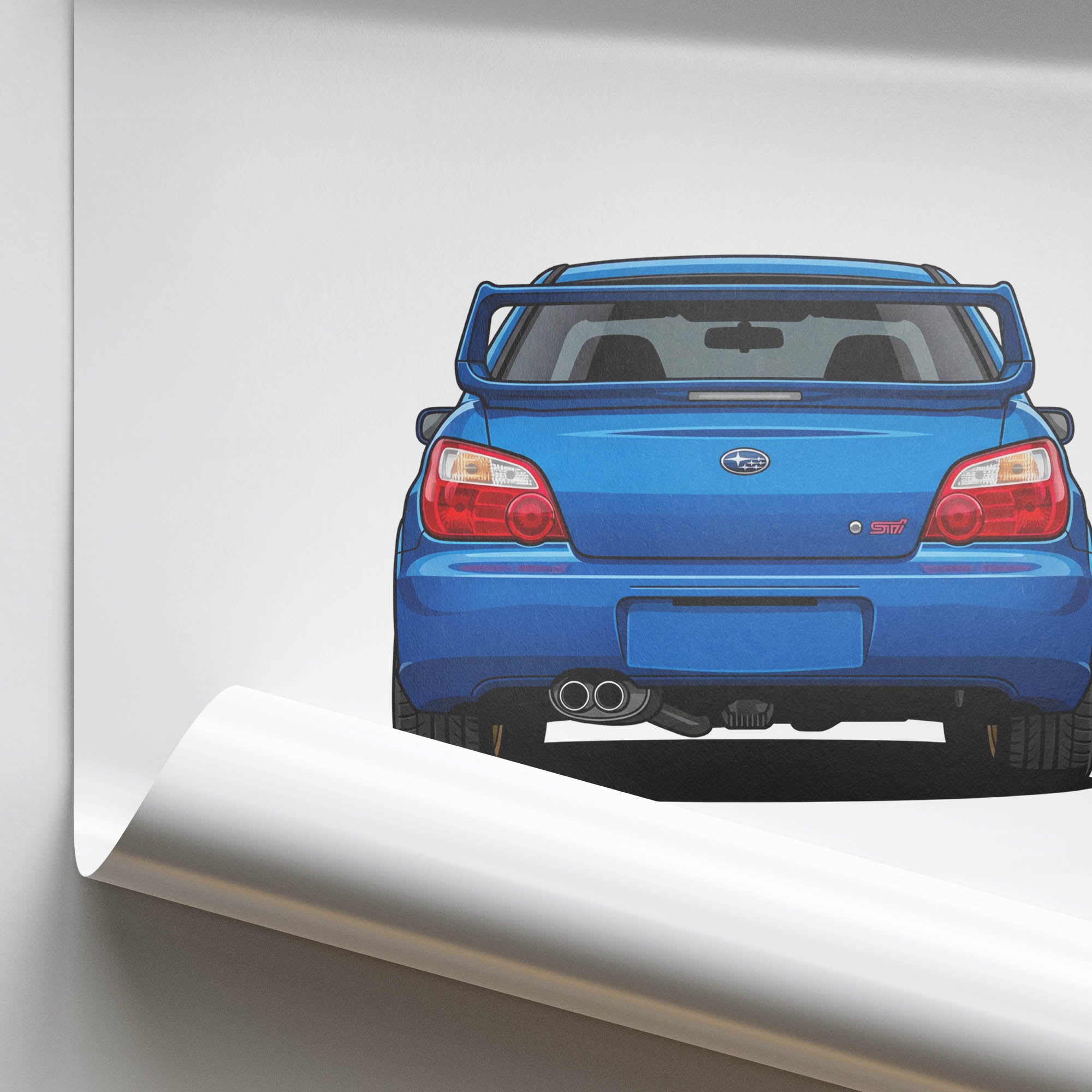 2004 Subaru Impreza WRX STI Blobeye World – Car Print