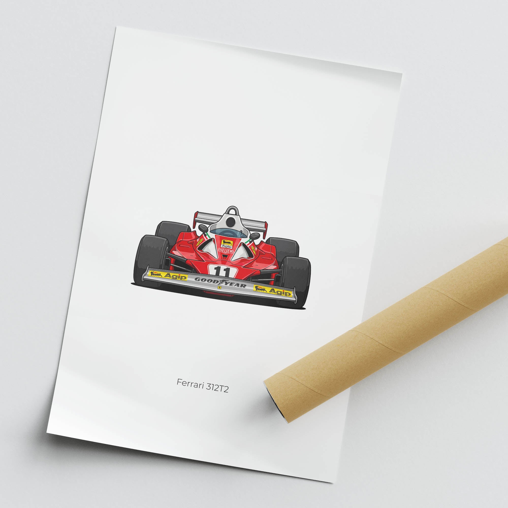 1977 Ferrari 312T2 Niki Lauda – Car Print