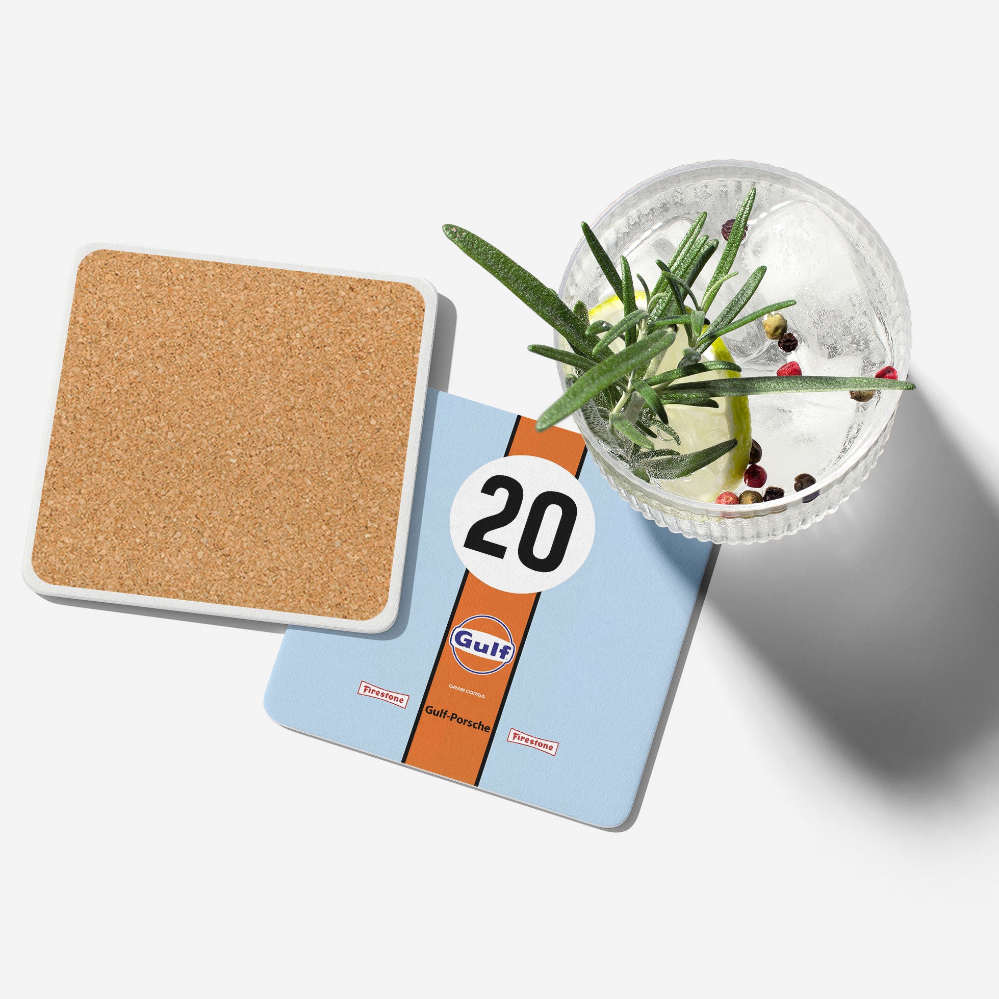 917K Gulf Coaster – Vintage 1970 Le Mans Race Car Table Protector