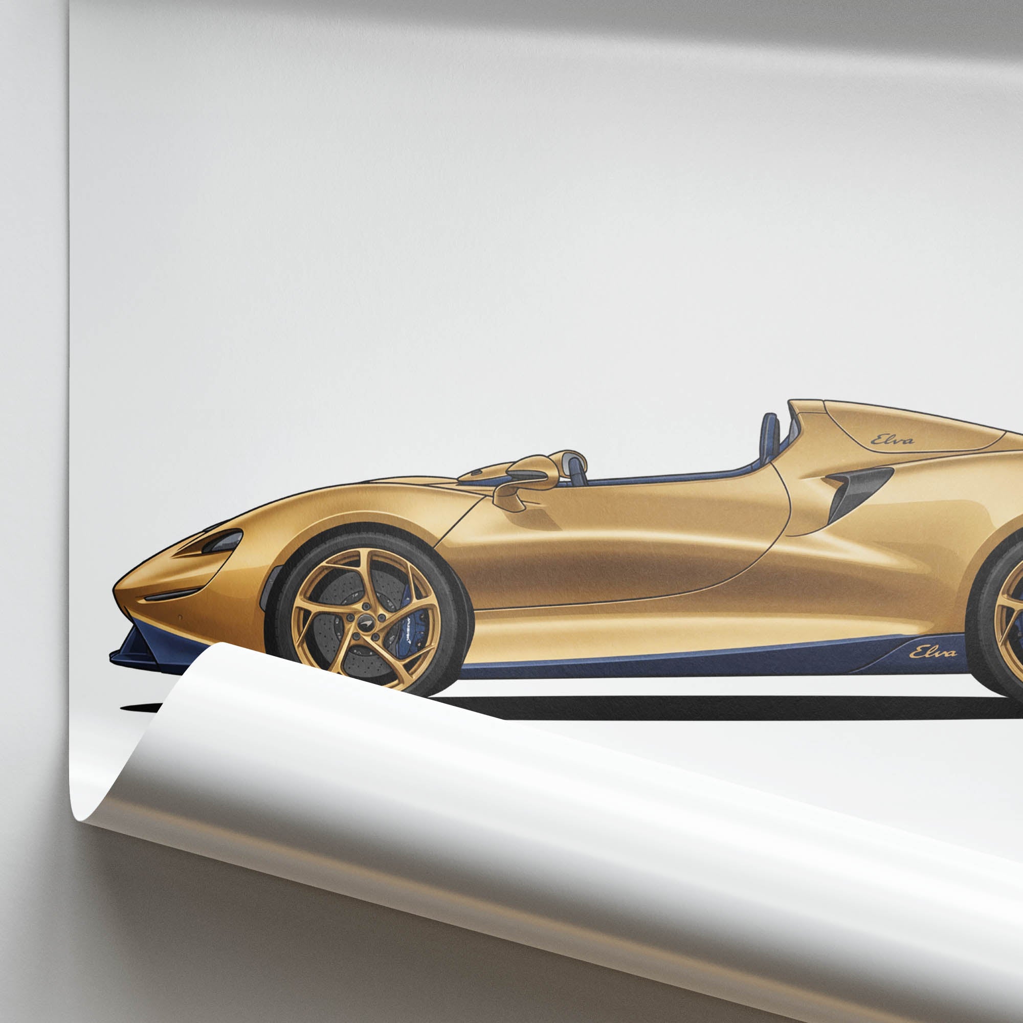 2021 McLaren Elva Satin – Car Print (Side)