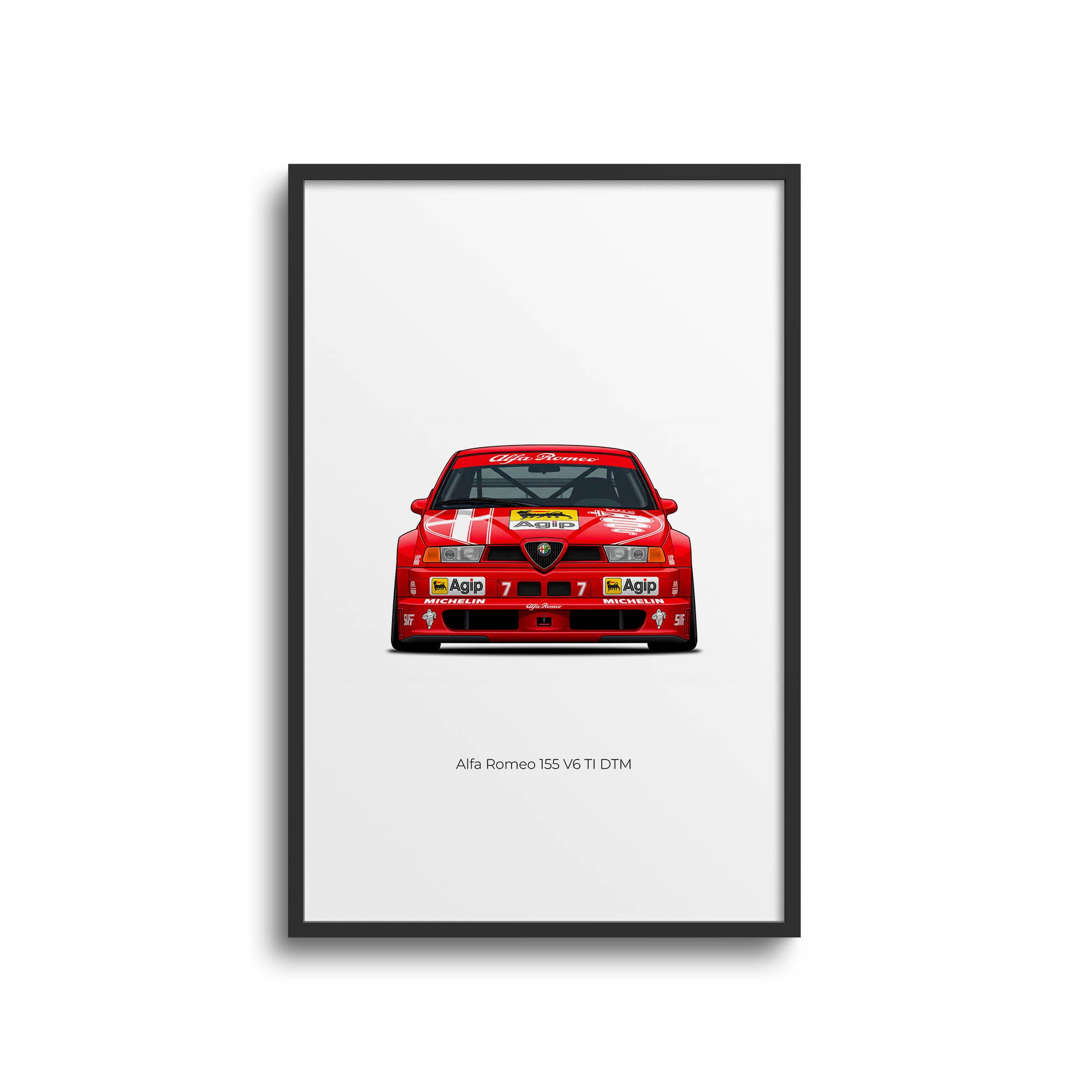 1992 Alfa Romeo 155 V6 TI DTM Nicola Larini – Car Print