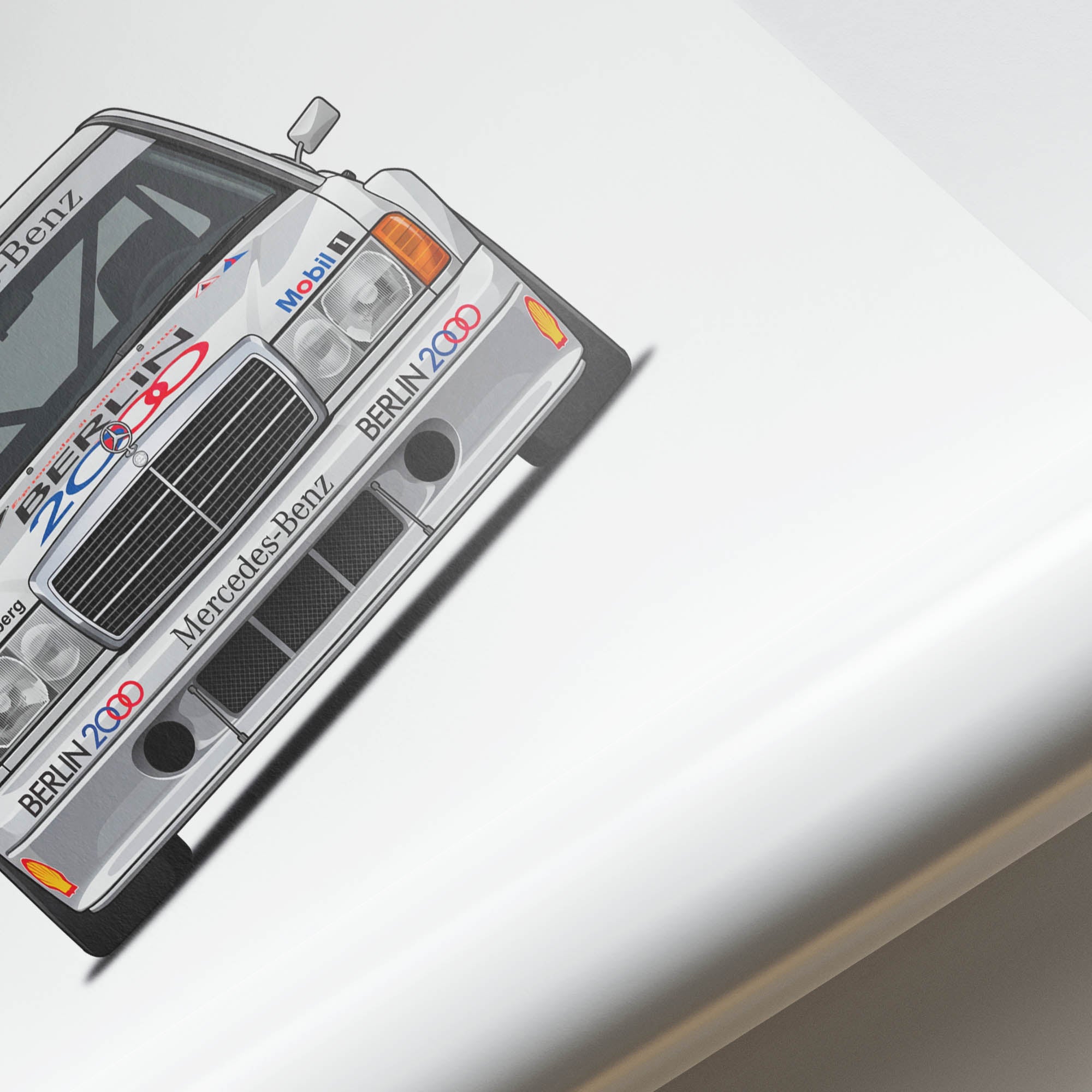 1991 Mercedes-Benz 190E 2 5 16 Evo II – Car Print (Front)
