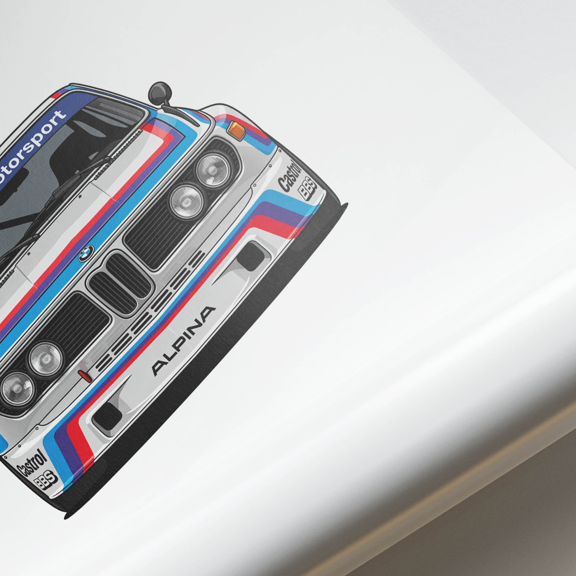 1975 BMW 3 0 CSL BMW Motorsport – Car Print