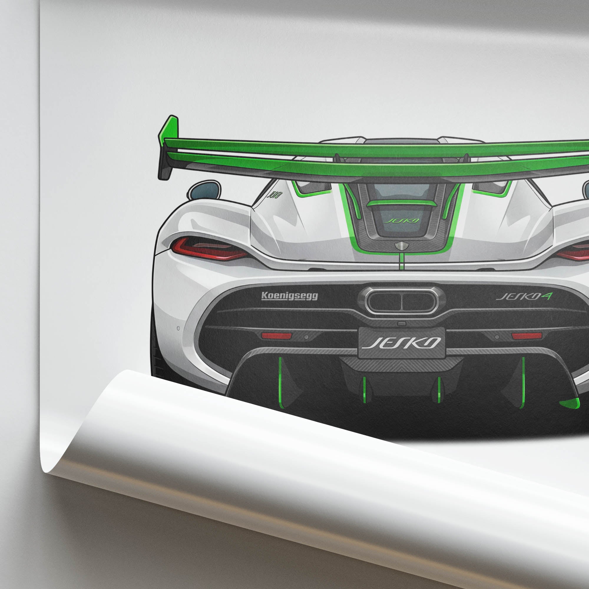 2021 Koenigsegg Jesko Attack – Car Print