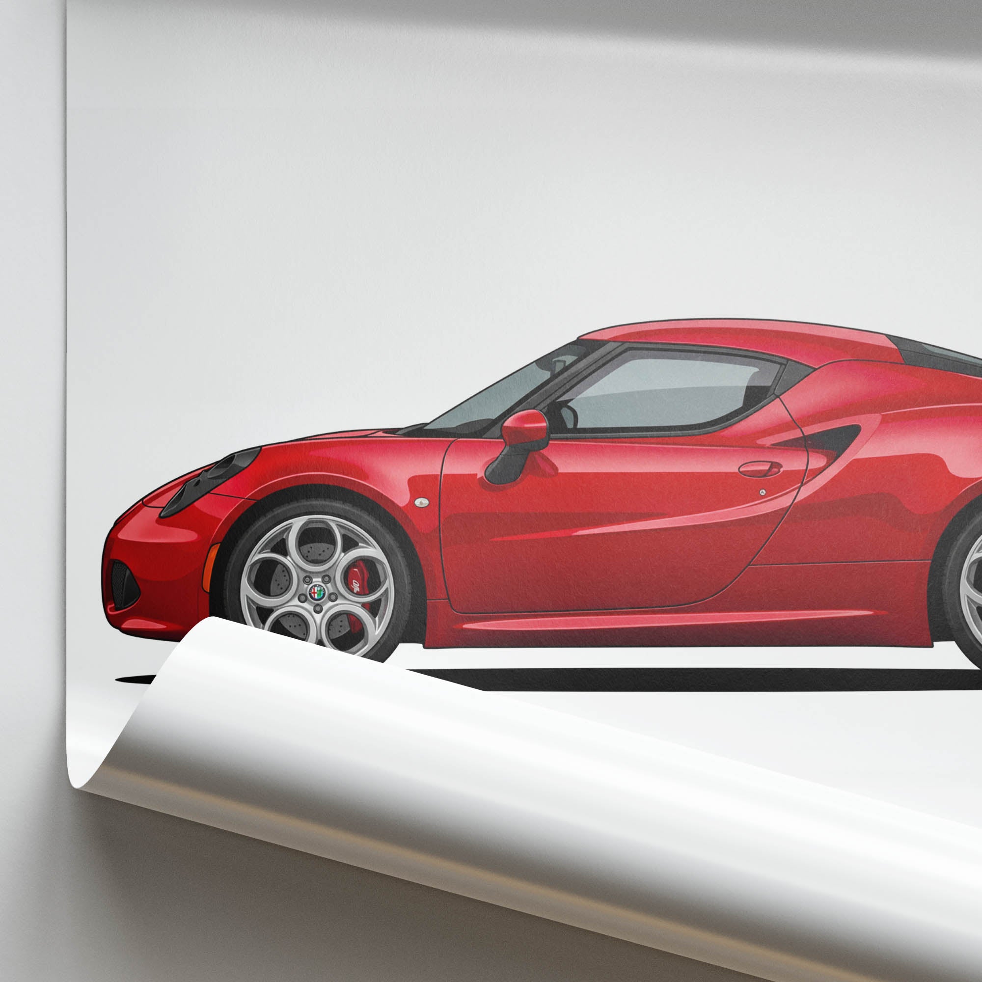 2014 Alfa Romeo 4C Alfa – Car Print (Side)