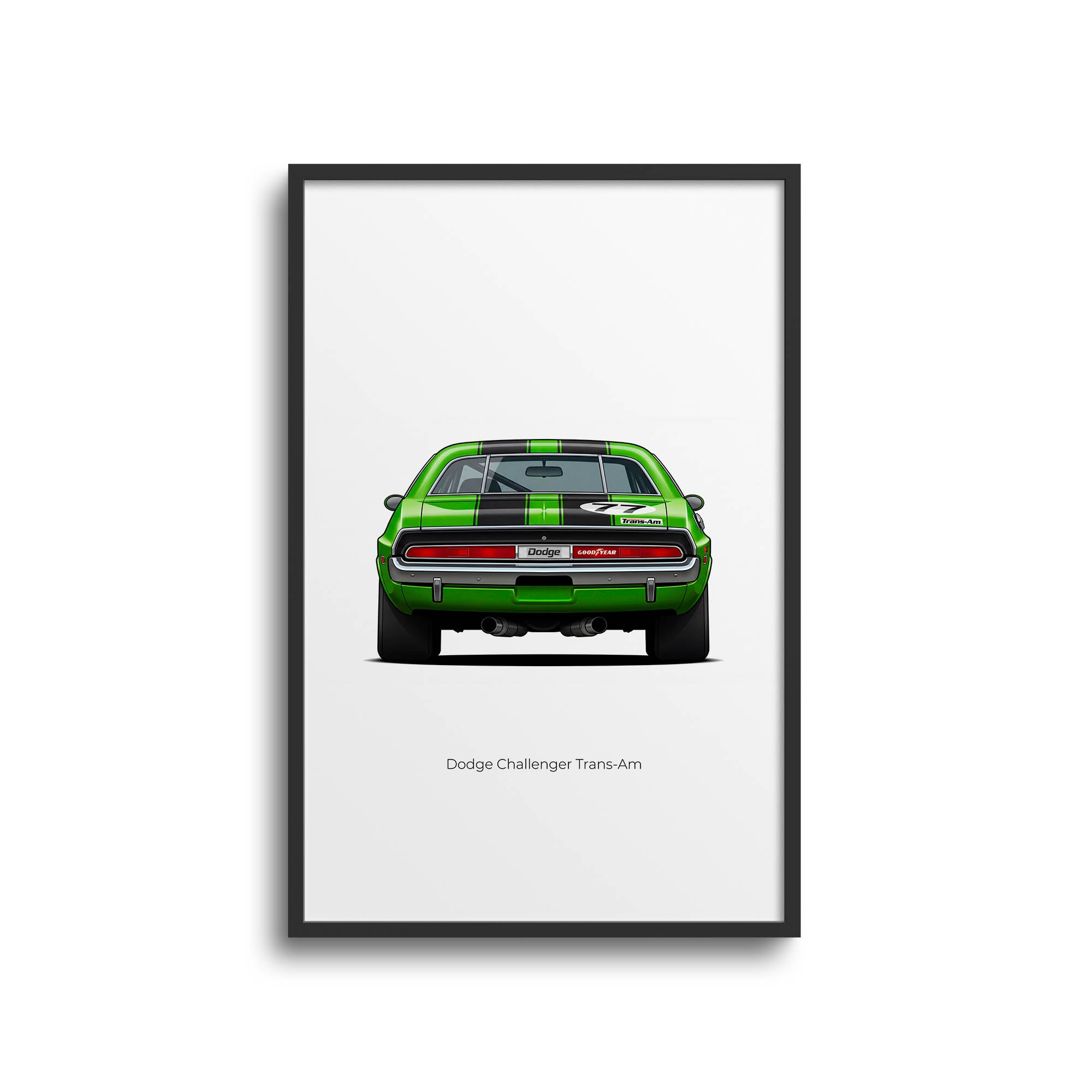 1970 Dodge Challenger Trans Am Sam Posey – Car Print