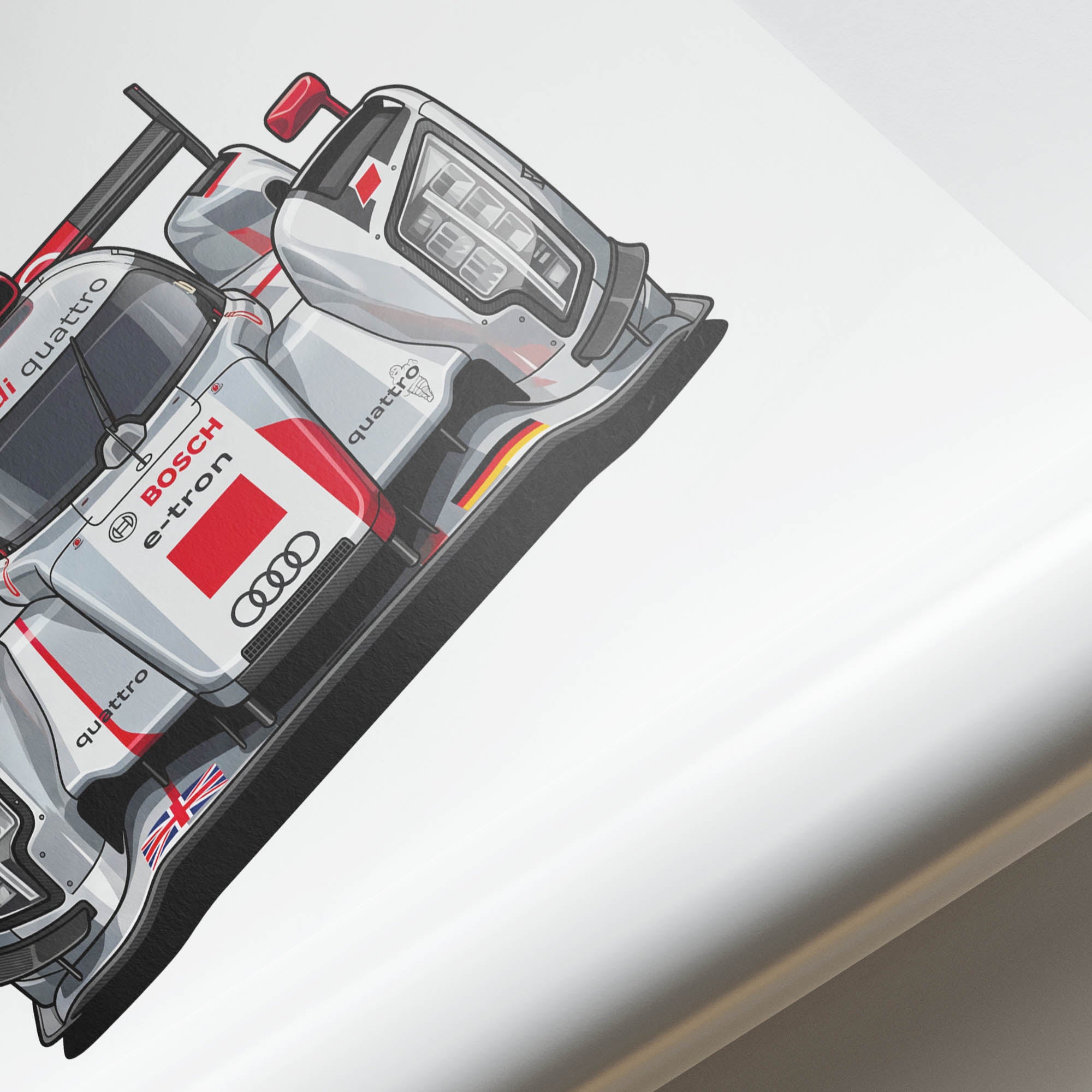 2012 Audi R18 e-tron Quattro Audi Sport – Car Print