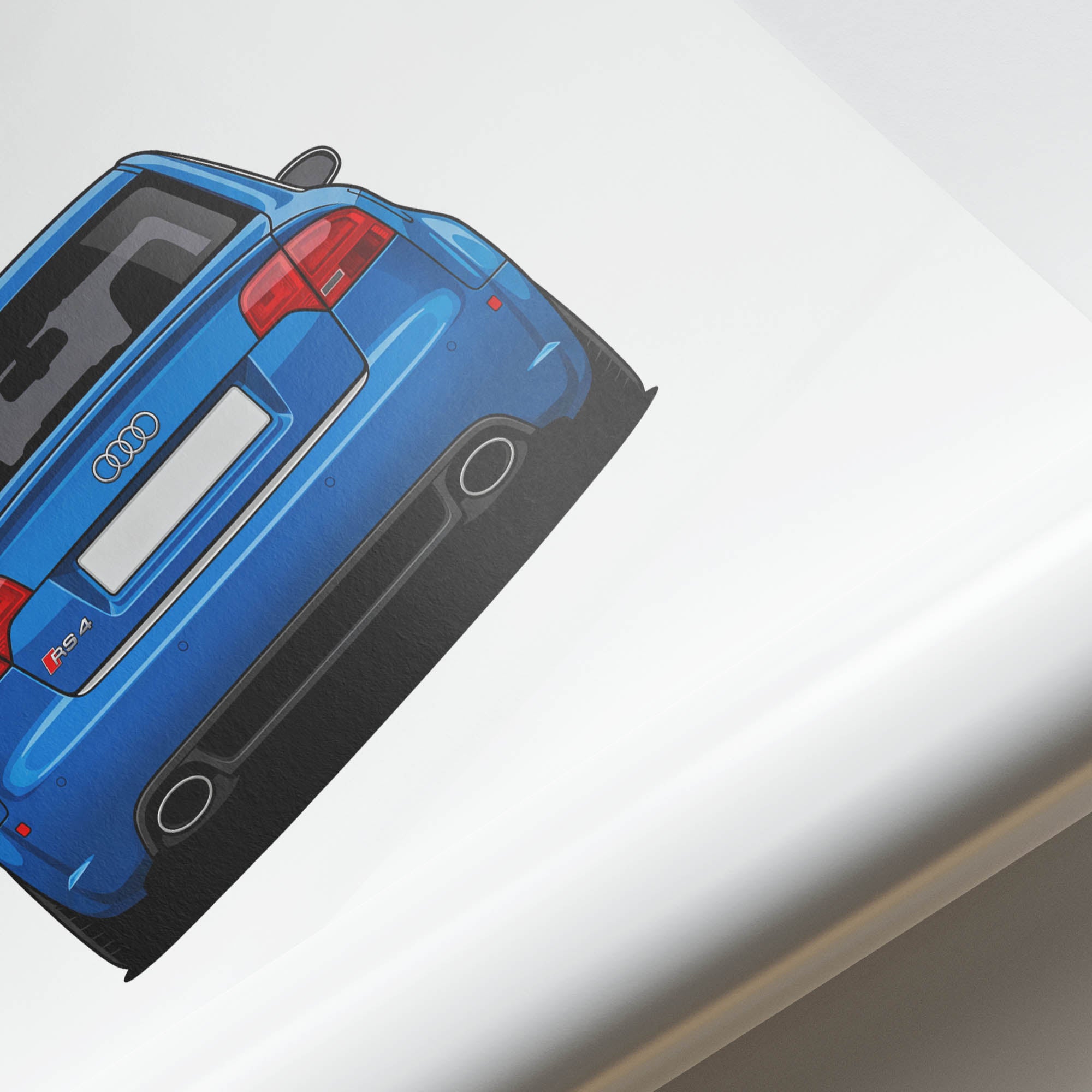 2006 Audi RS4 B7 Sprint – Car Print (Back)