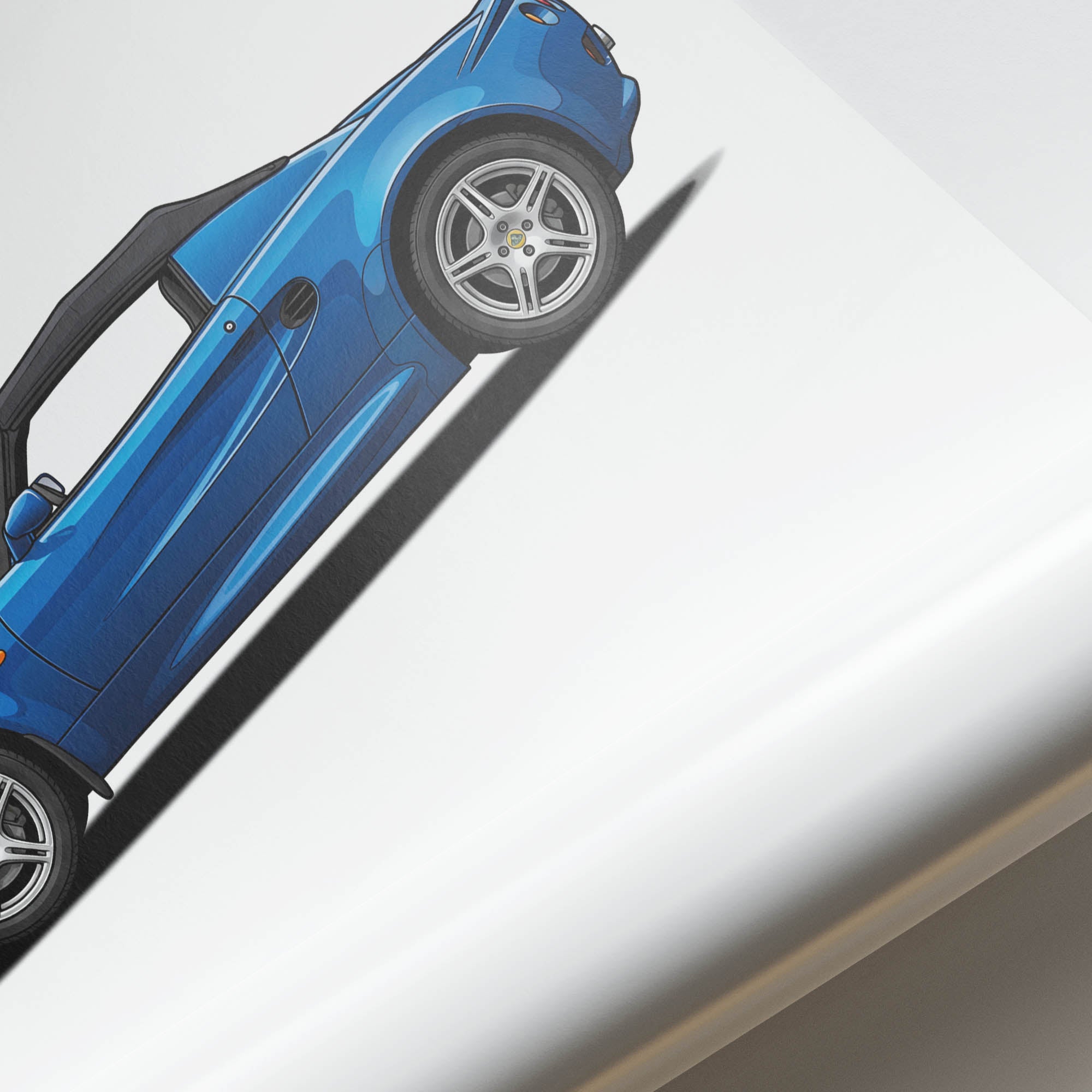 1996 Lotus Elise S1 Azure – Car Print (Side)