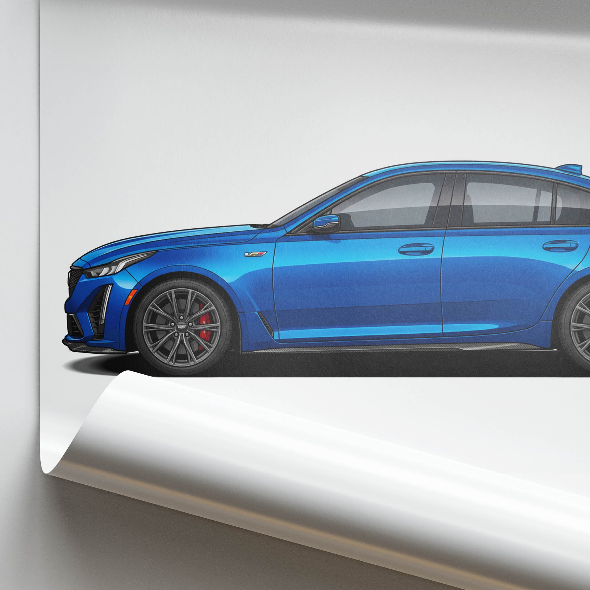 2023 Cadillac CT5 V Blackwing Electric – Car Print (Side)