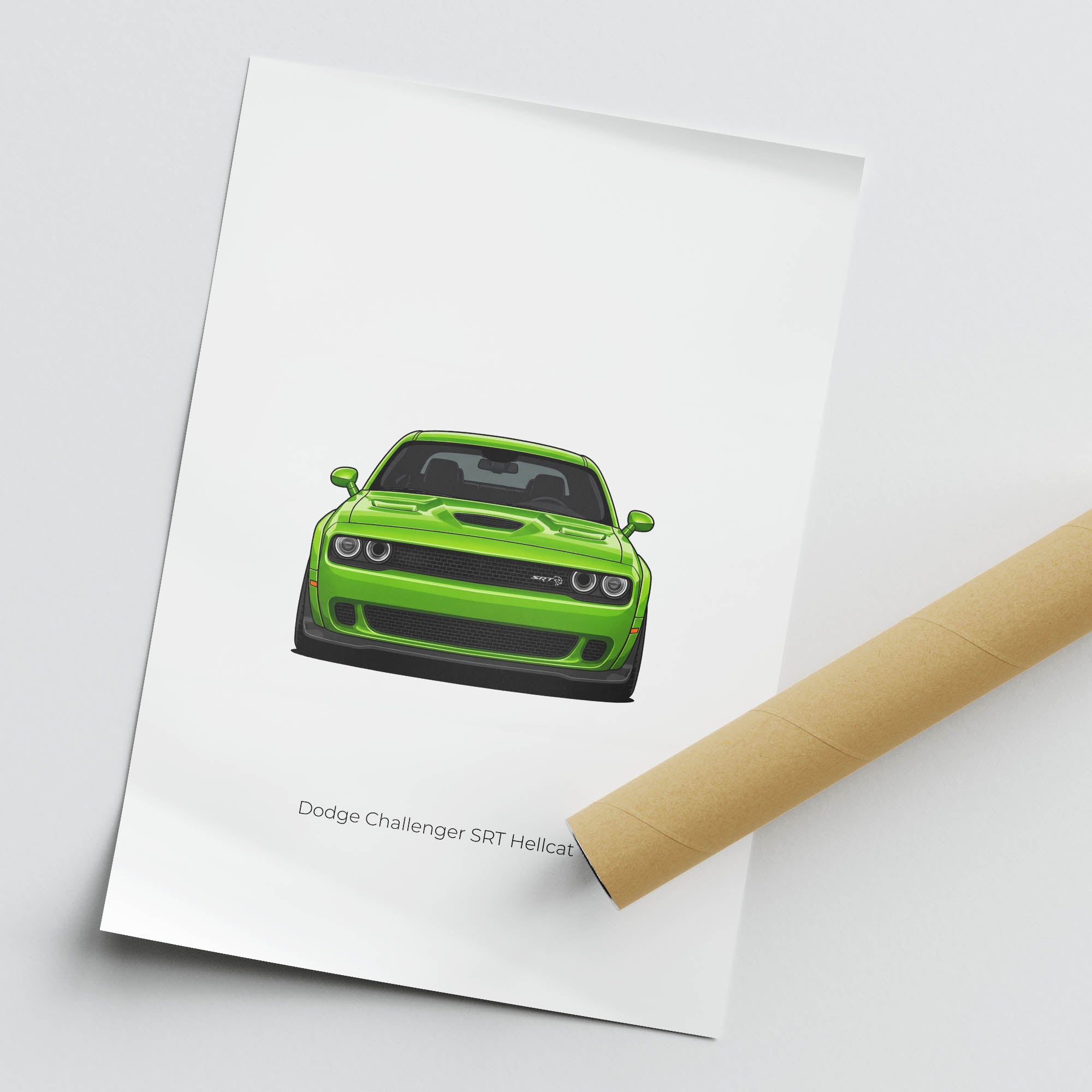 2015 Dodge Challenger SRT Hellcat Sublime – Car Print