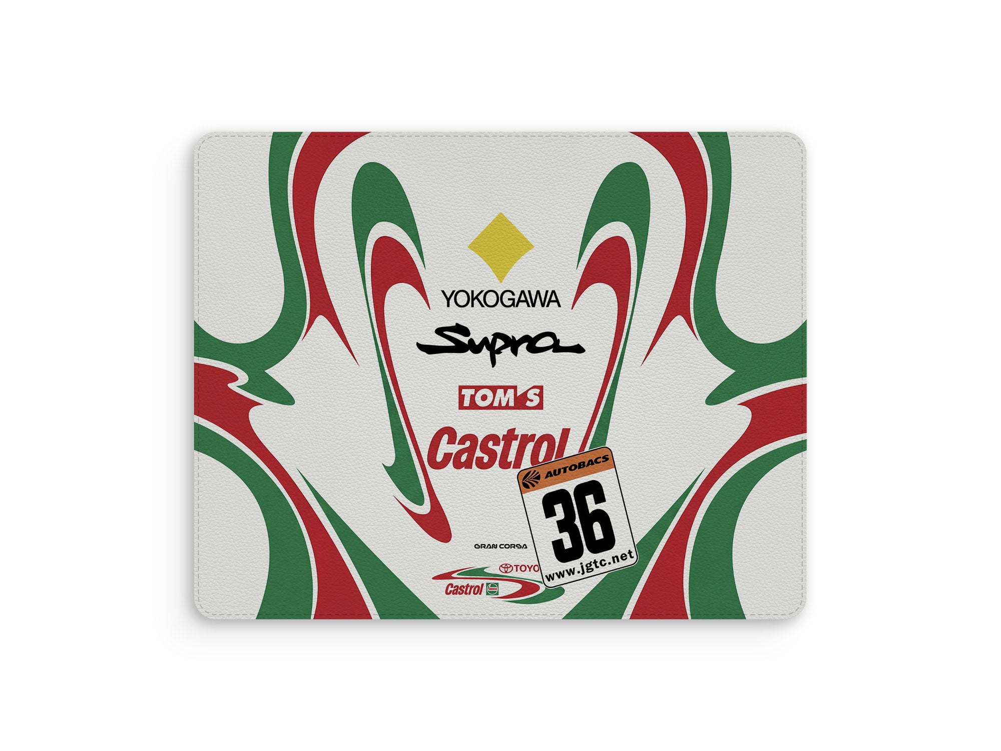 TOYOTA Castrol Mouse Mat – 1997 JGTC SUPRA Car #36 Racing Pad by Gran Corsa