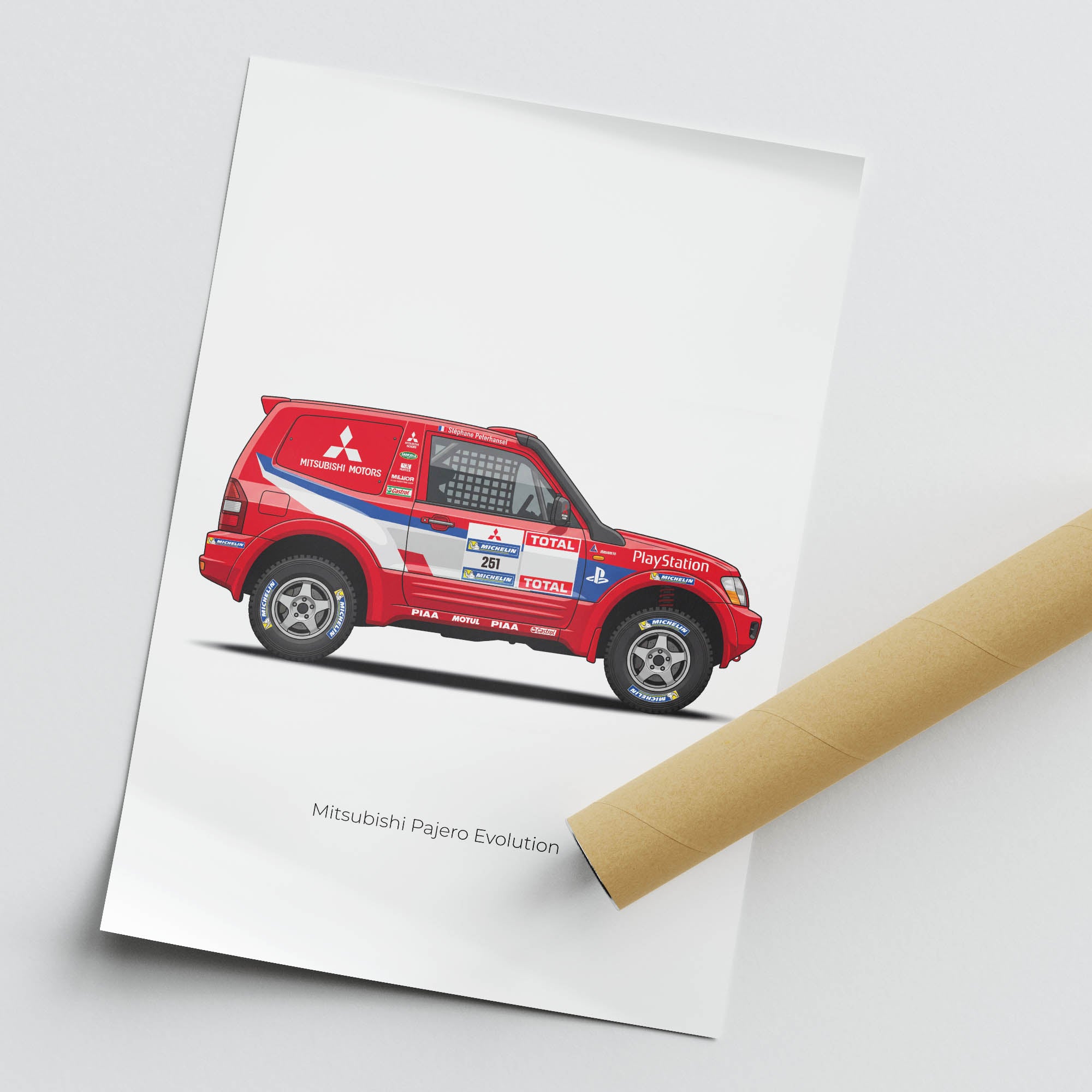 2004 Mitsubishi Pajero Evolution St Phane – Car Print
